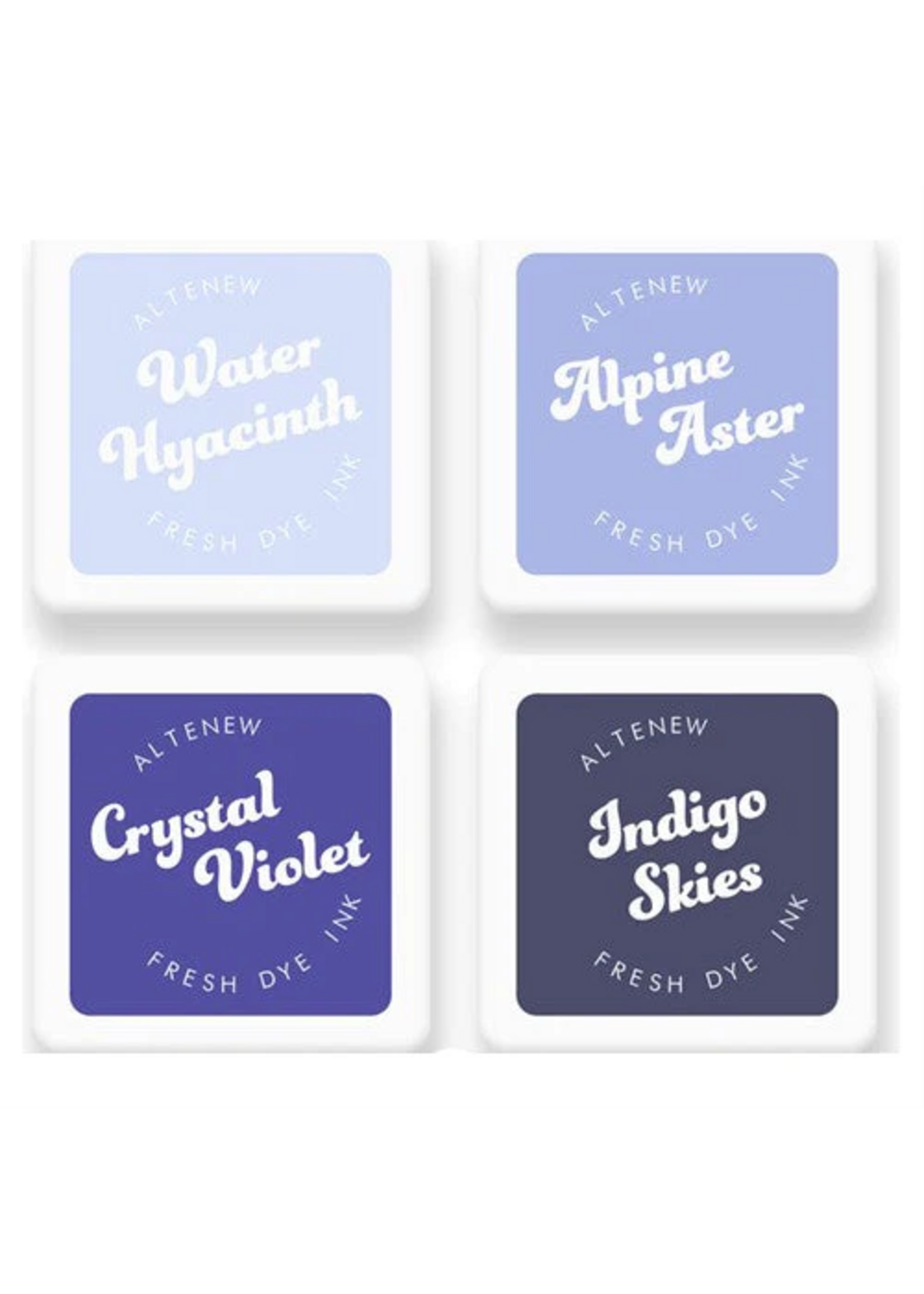 Altenew Mini Dye Ink Cube Pack, Blue Mountains (4)