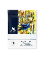 Altewnew Watercolor Paper Set, 5"x7" Loose Sheets Cold Pressed 140 Lb. (10)