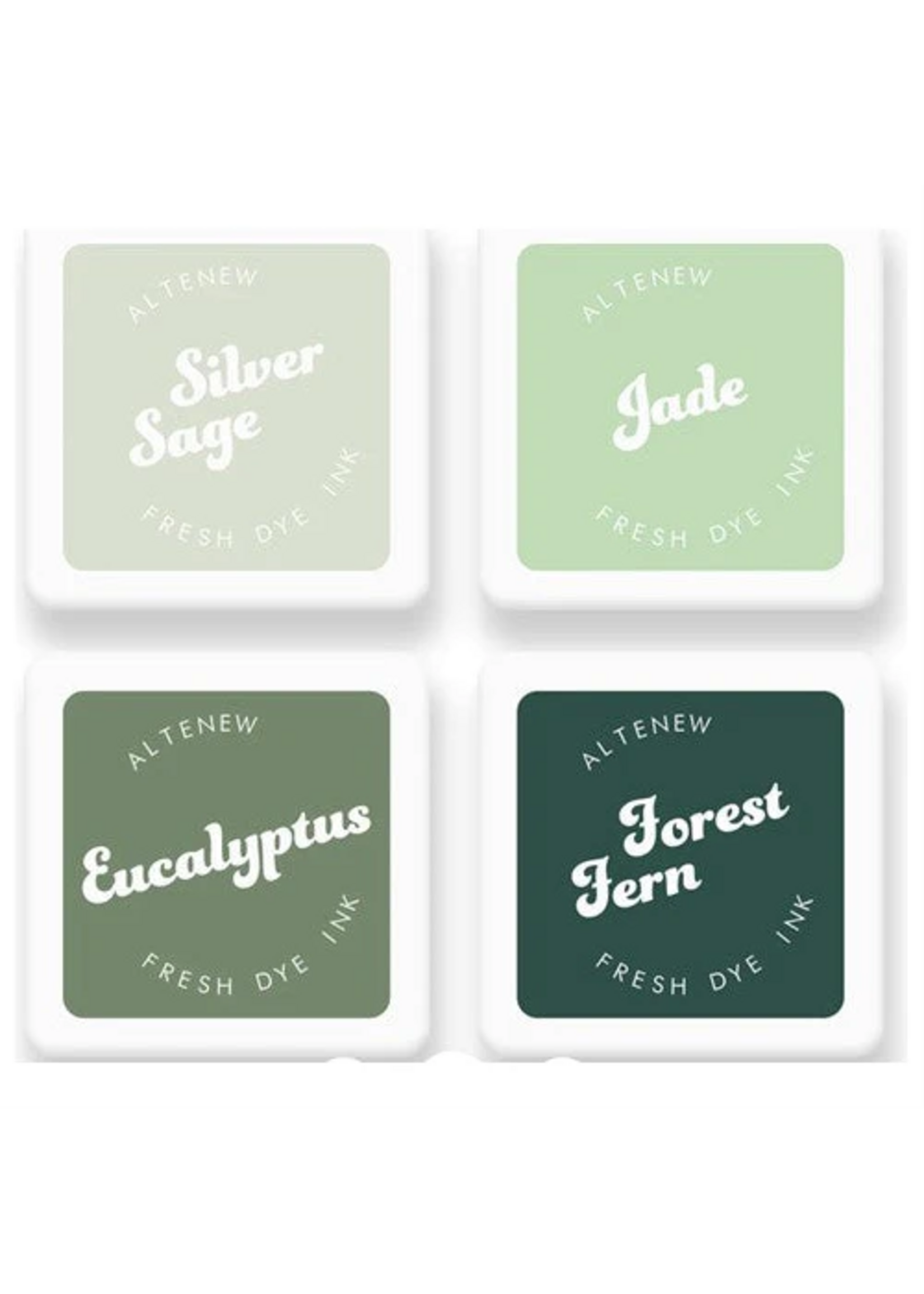 Altenew Mini Dye Ink Cubes, Frosted Foliage (4)