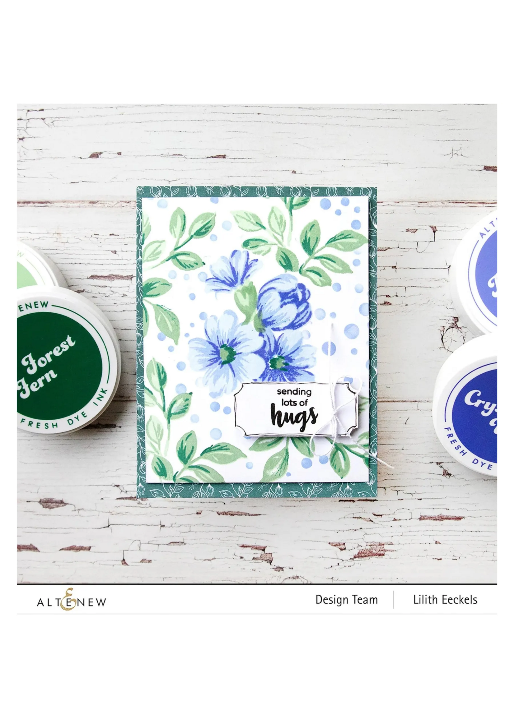 Altenew Mini Dye Ink Cubes, Frosted Foliage (4)