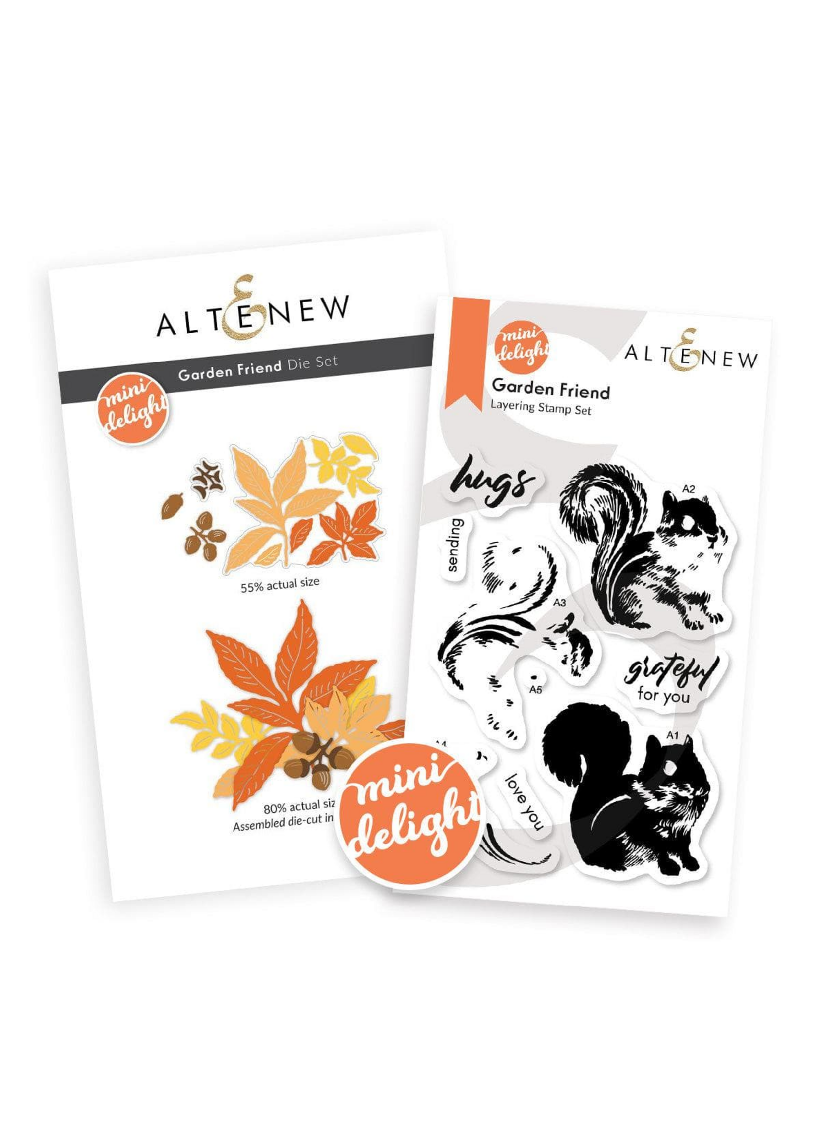 Altenew Mini Stamp and Die Set, Garden Friend