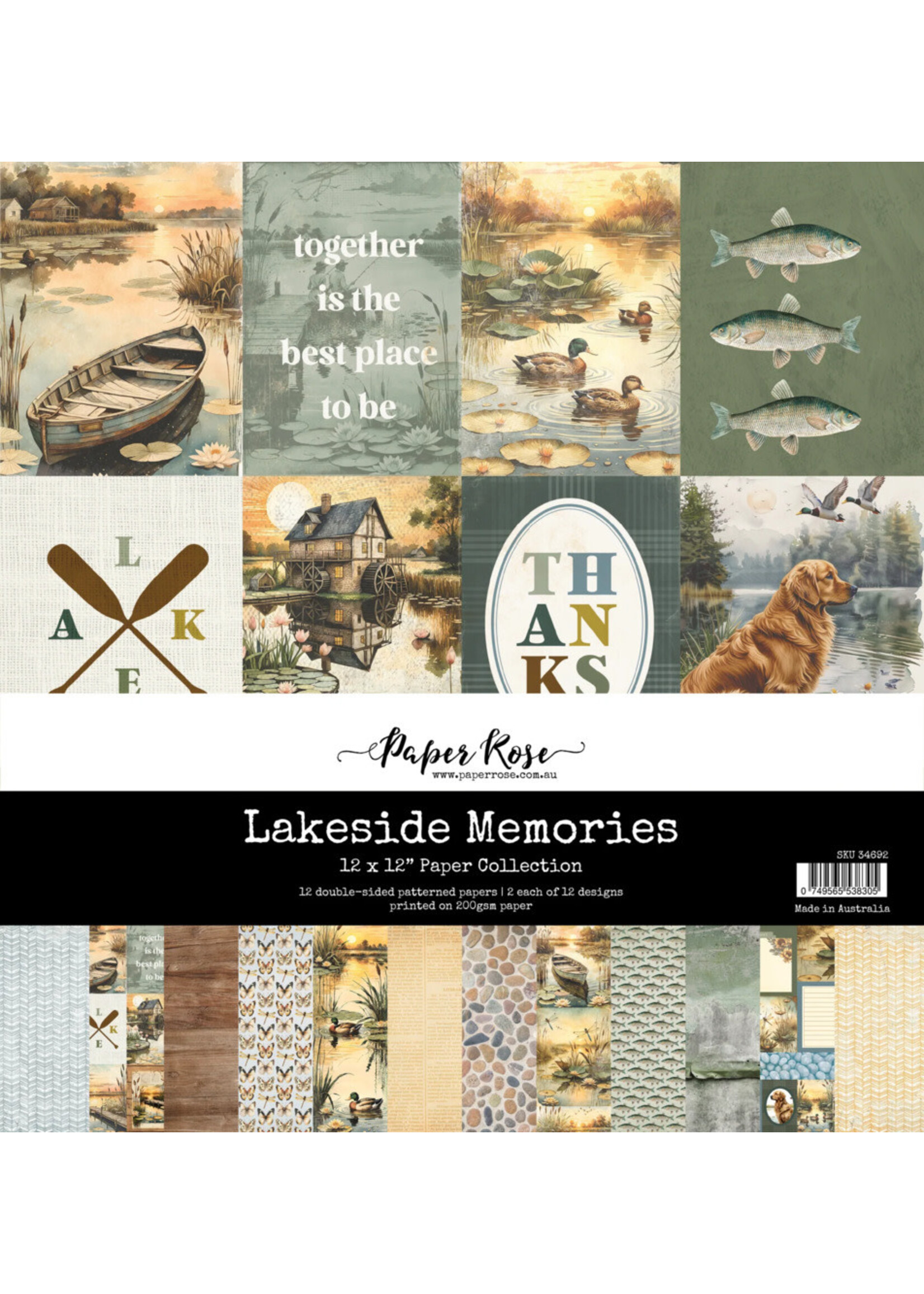 Paper Rose Paper Rose 12x12 Collection, Lakeside Memories