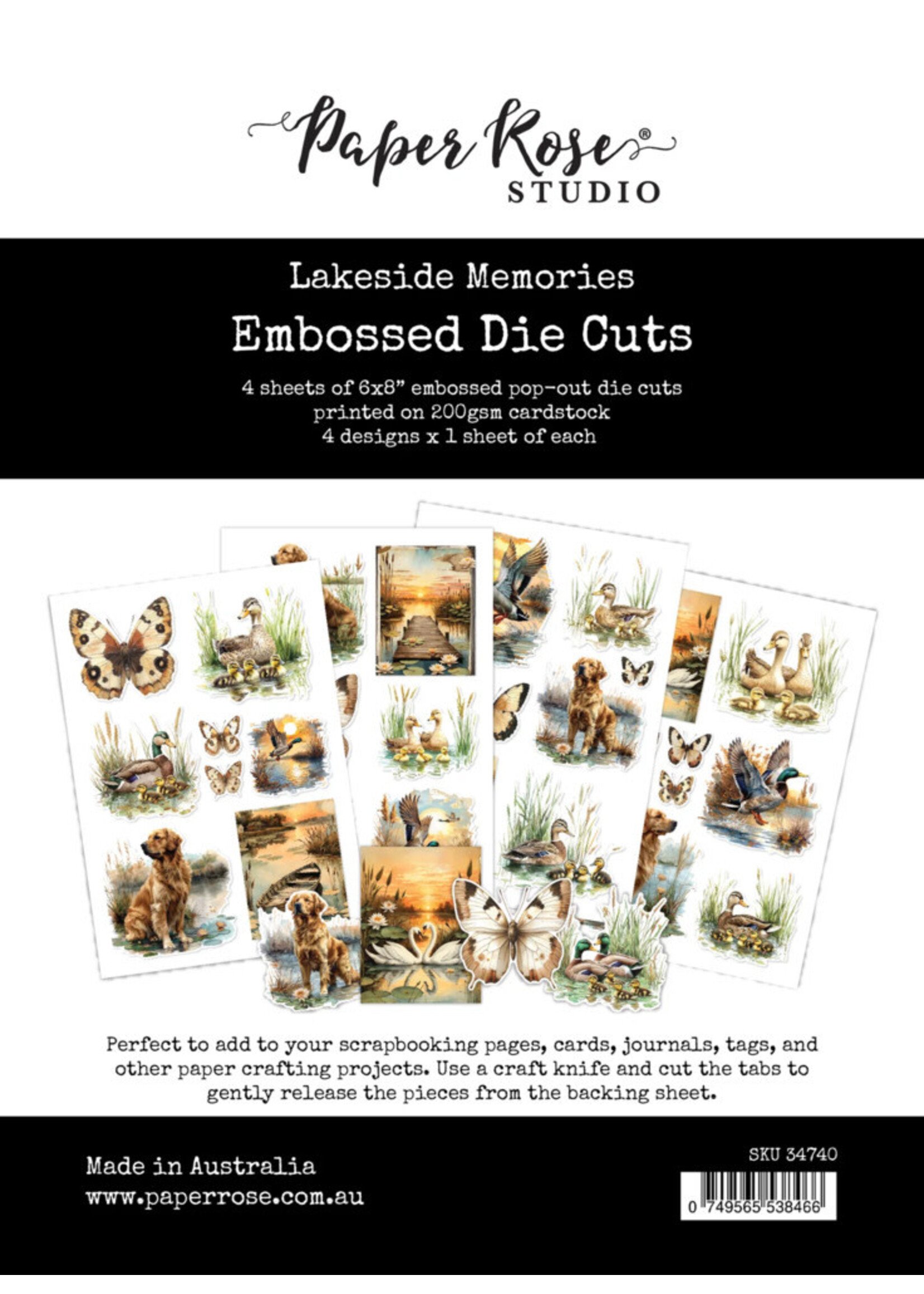 Paper Rose Paper Rose Embossed Die Cuts, Lakeside Memories