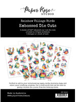 Paper Rose Paper Rose Embossed Die Cuts, Rainbow Village Birds