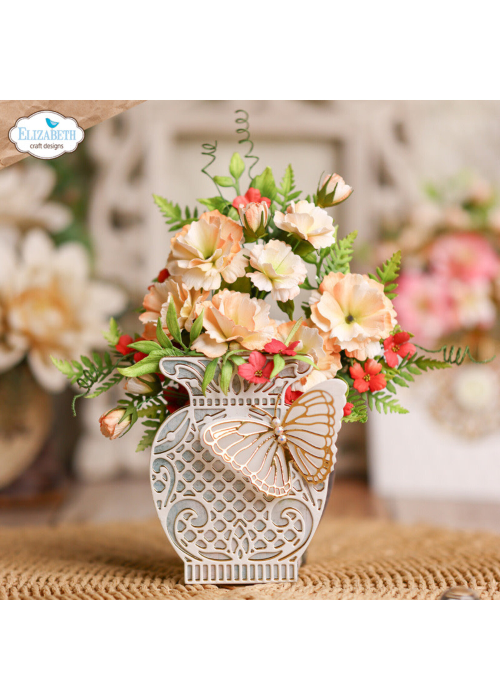 Elizabeth Craft Design ECD Die, Delicate Fancy Vase