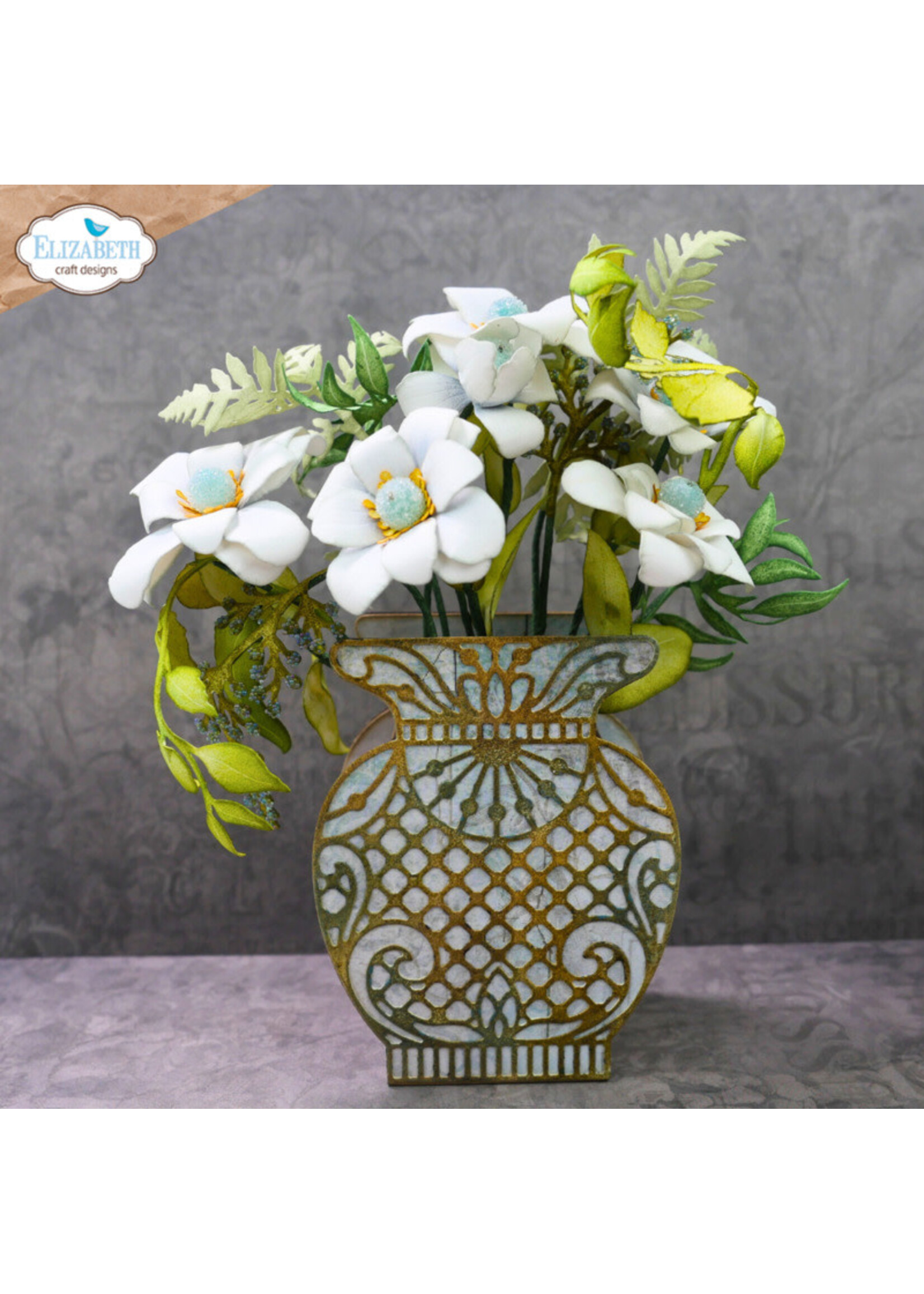 Elizabeth Craft Design ECD Die, Delicate Fancy Vase