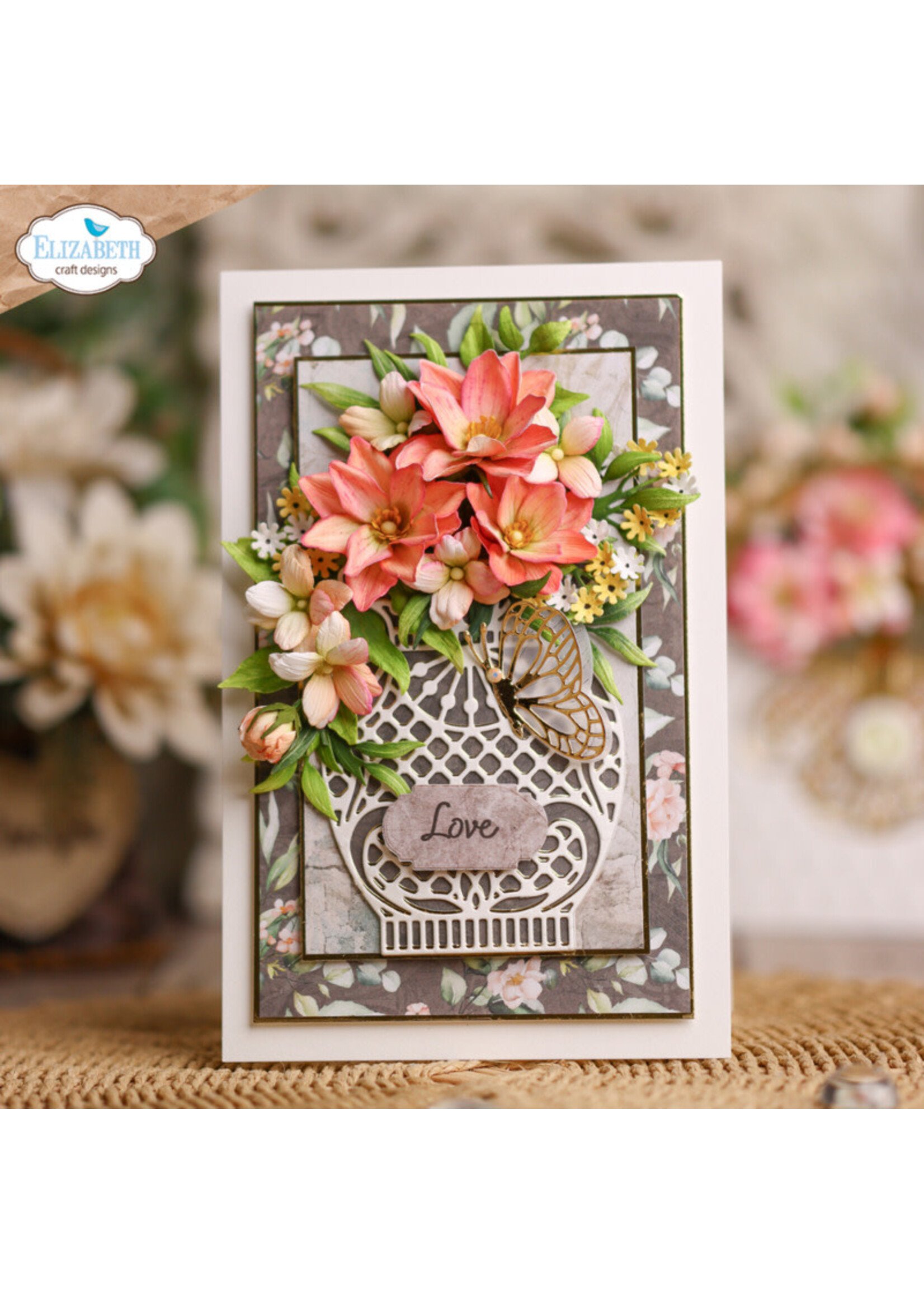 Elizabeth Craft Design ECD Die, Rose Companion Flower