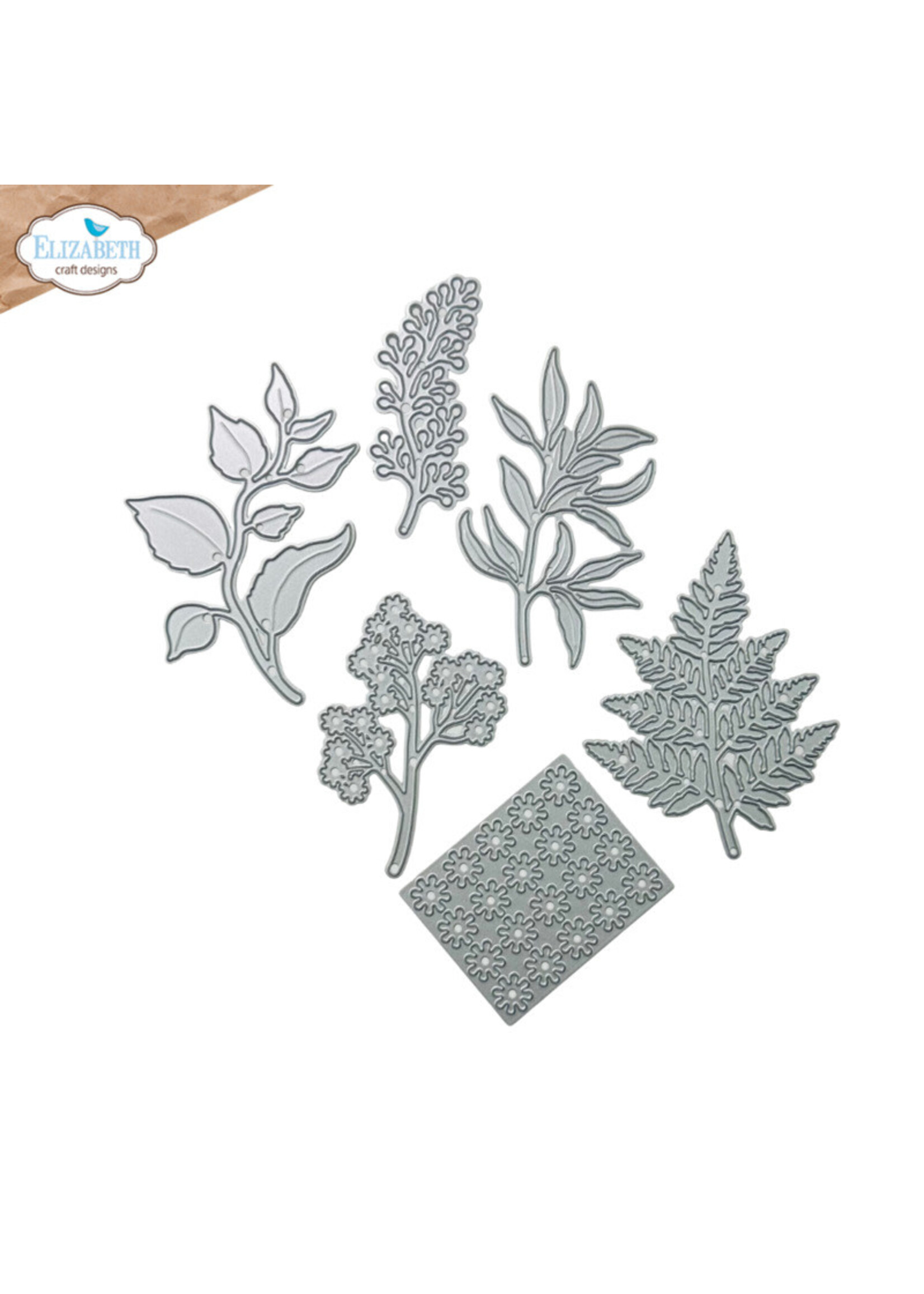 Elizabeth Craft Design ECD Die, Fern and Greenery