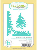 Taylored Expressions TE Die, Create-in-Quads Mistletoe
