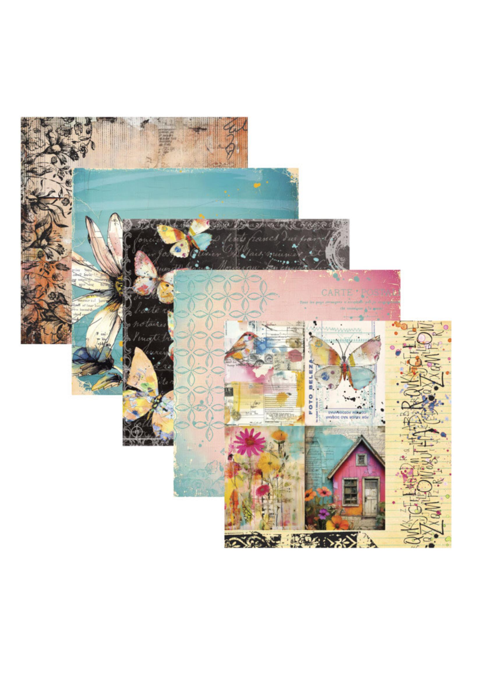 Spellbinders Spellbinders 6x6 Printed Paper, Beautifully Imperfect