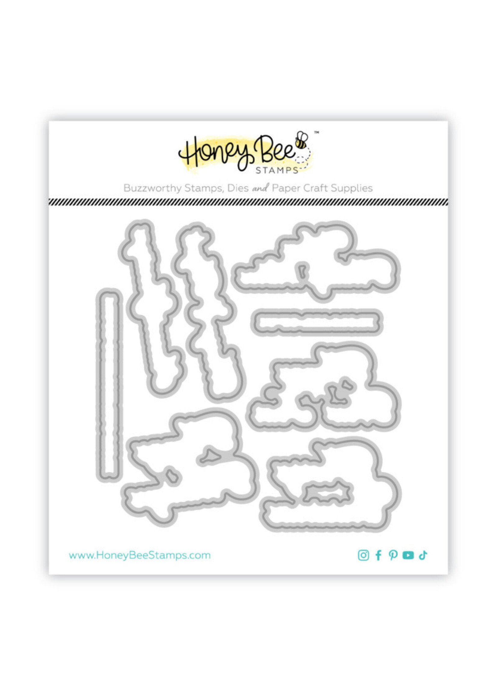 Honey Bee Stamps Honey Bee Stamp/Die Set, Warm Holiday Wishes