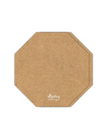 Mintay Basic Octagon Card Base, Kraft (5)