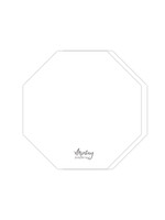 Mintay Basic Octagon Card Base, White (5)