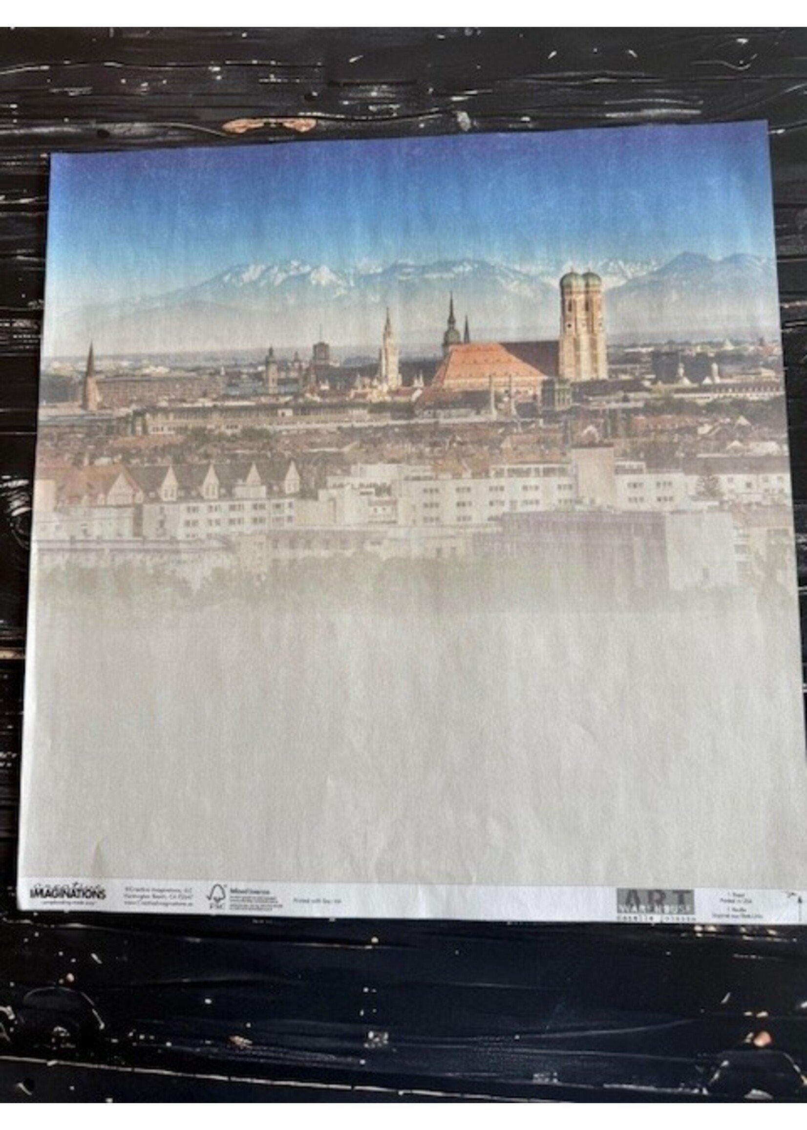 Creative Imaginations Creative Imaginations 12x12 Paper, Germany Skyline