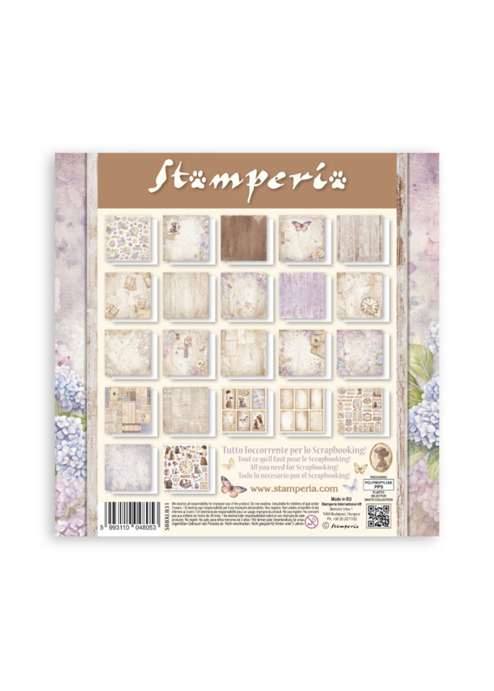 Stamperia Stamperia 12x12 Maxi Collection, Quiet Days