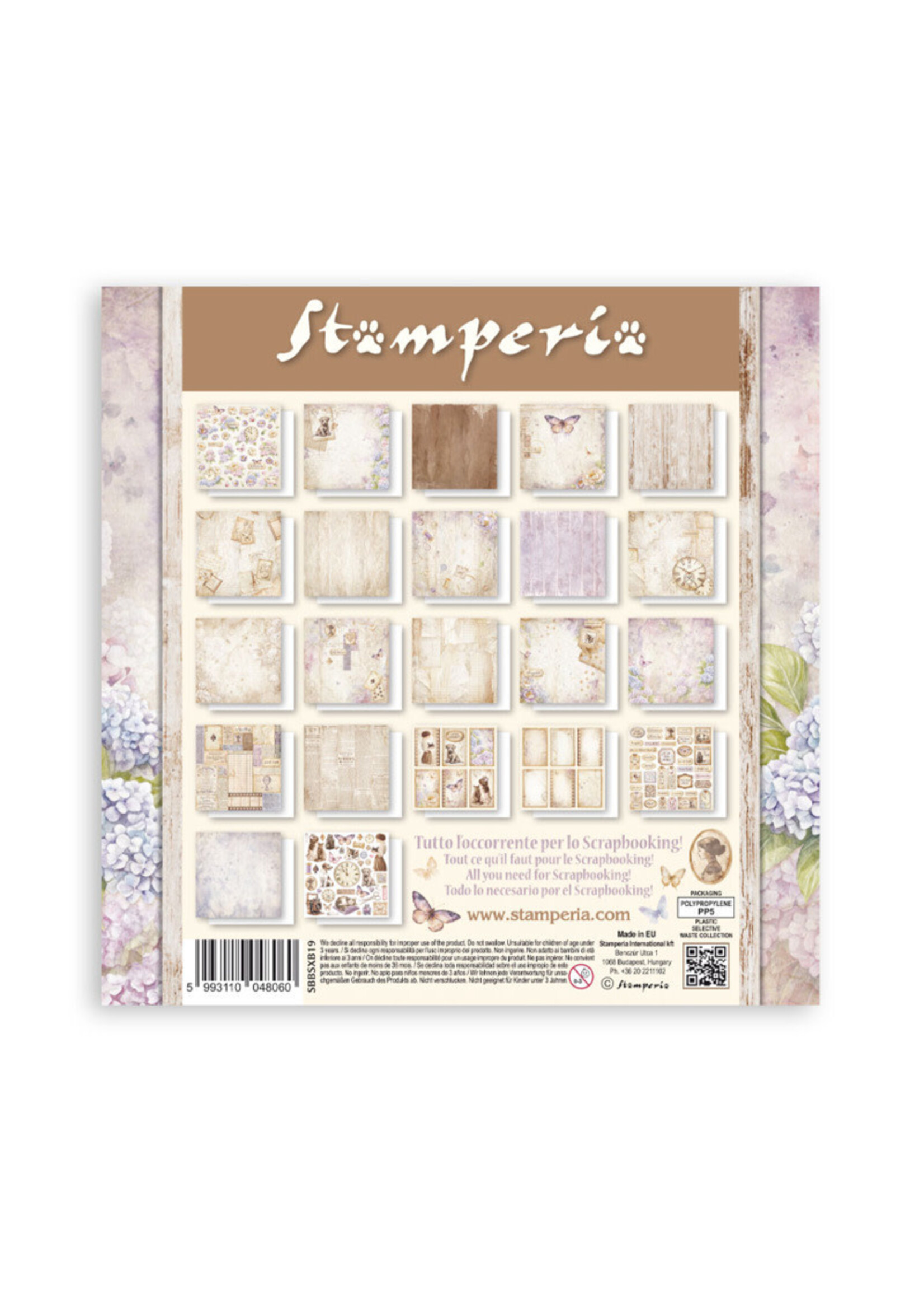 Stamperia Stamperia 8x8 Maxi Pad, Quiet Days