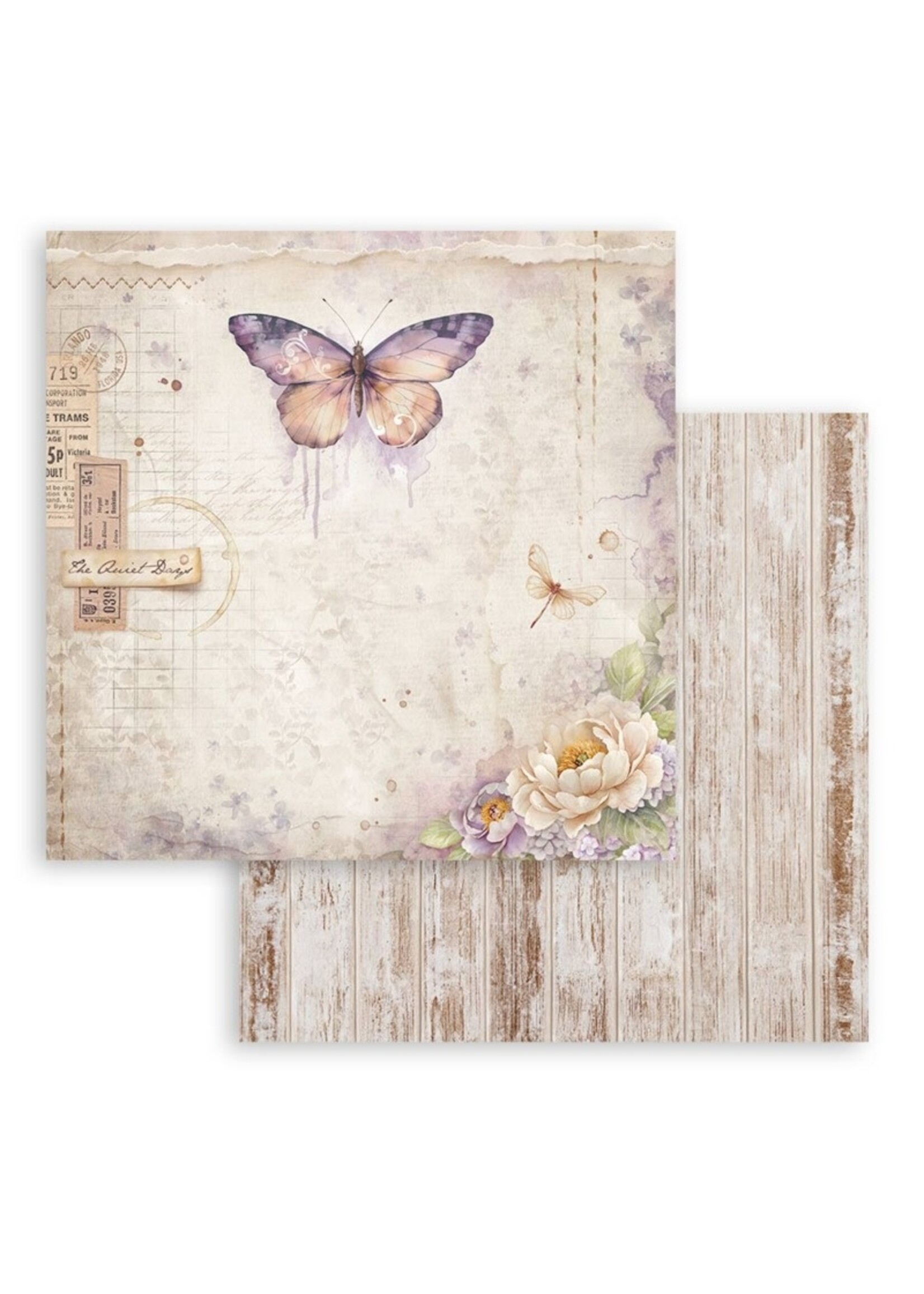 Stamperia Stamperia 8x8 Paper Pad, Quiet Days