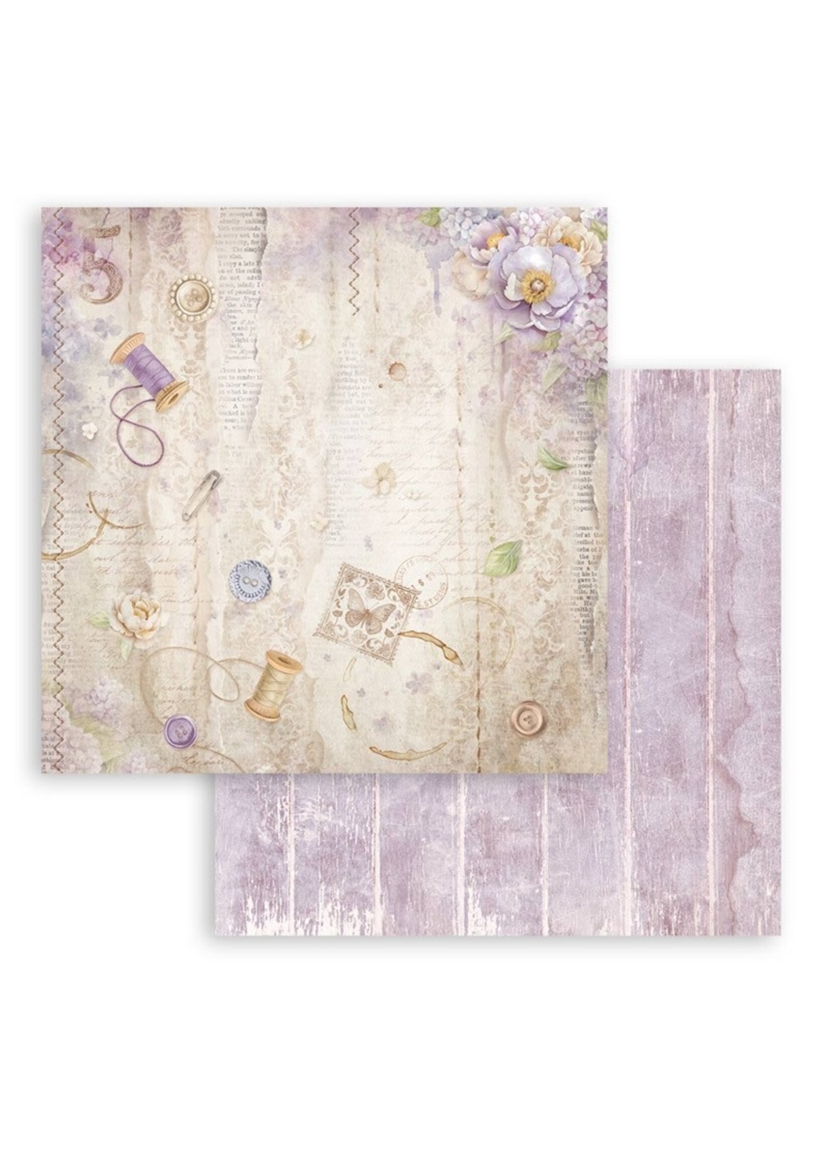 Stamperia Stamperia 8x8 Paper Pad, Quiet Days