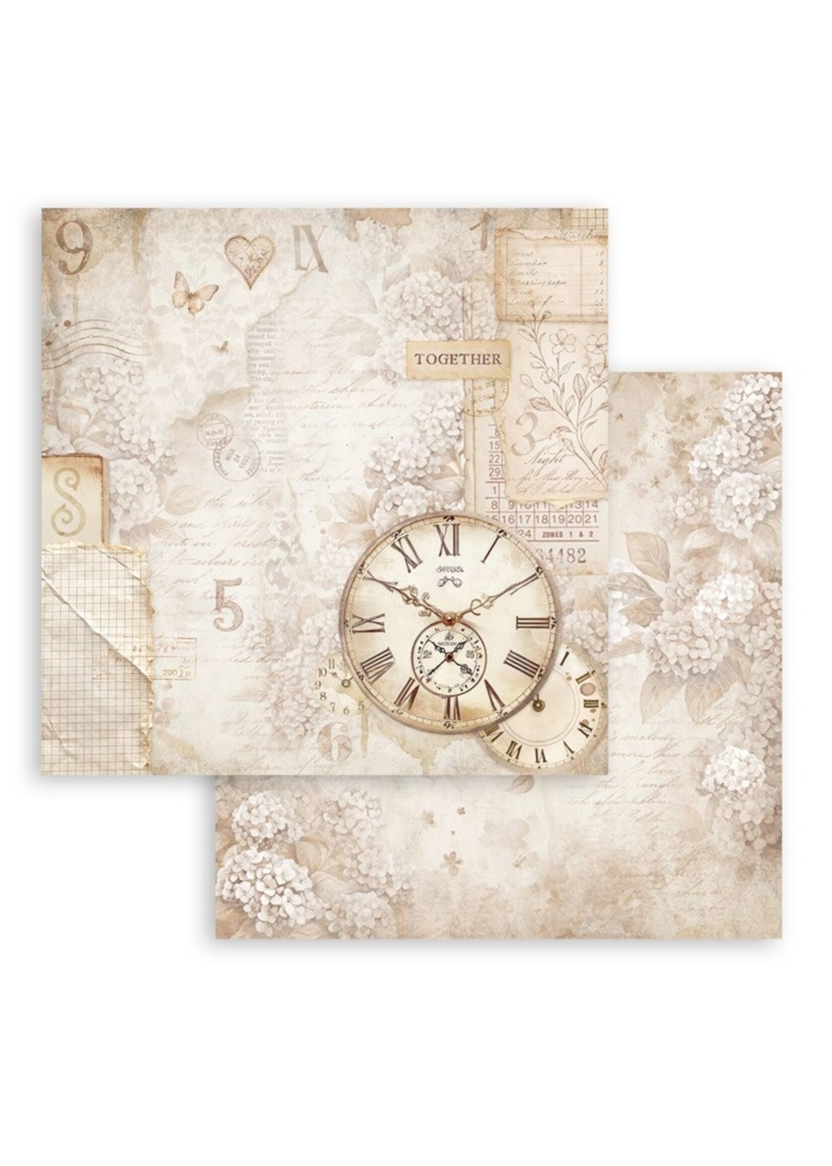 Stamperia Stamperia 8x8 Paper Pad, Quiet Days