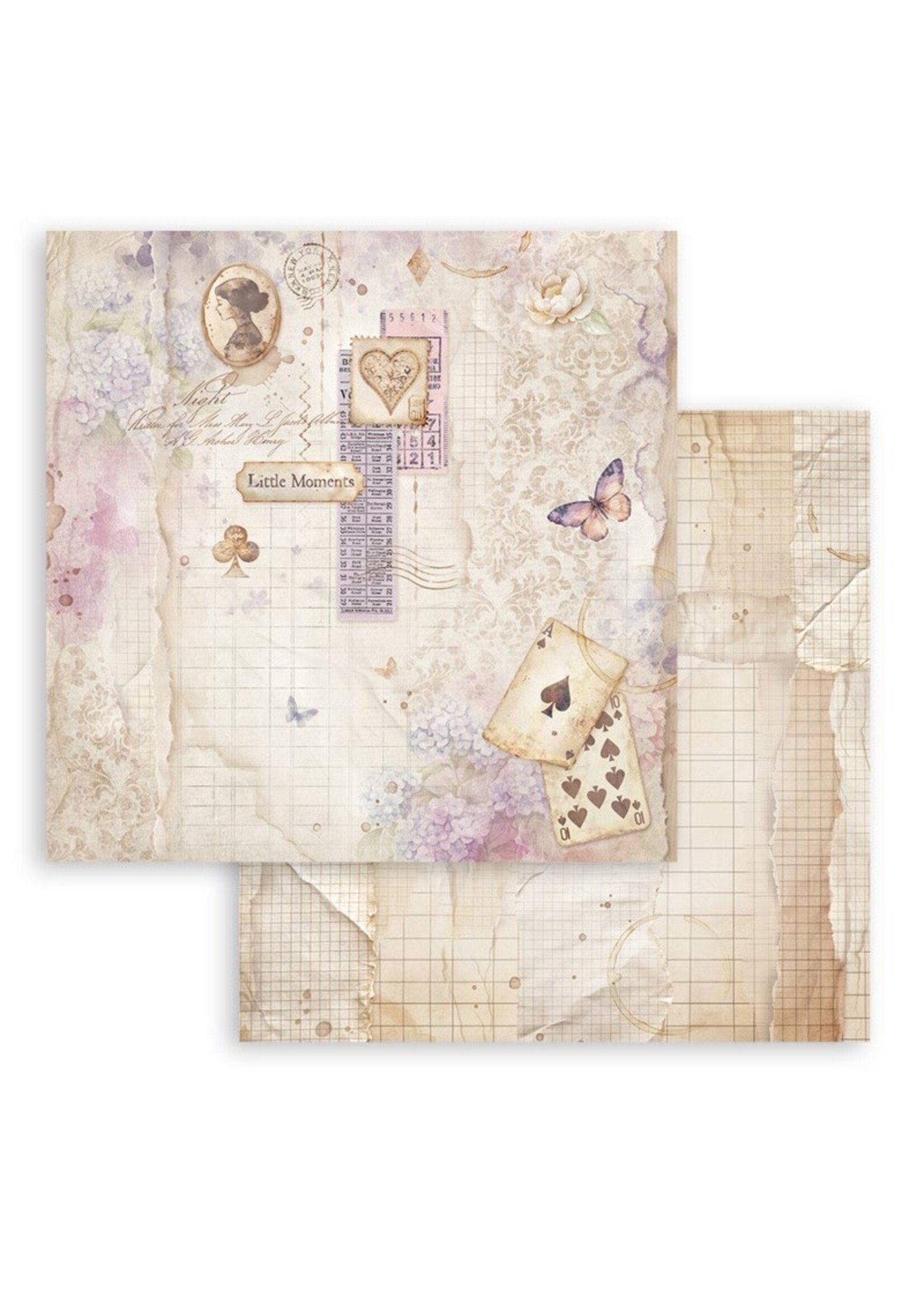 Stamperia Stamperia 8x8 Paper Pad, Quiet Days