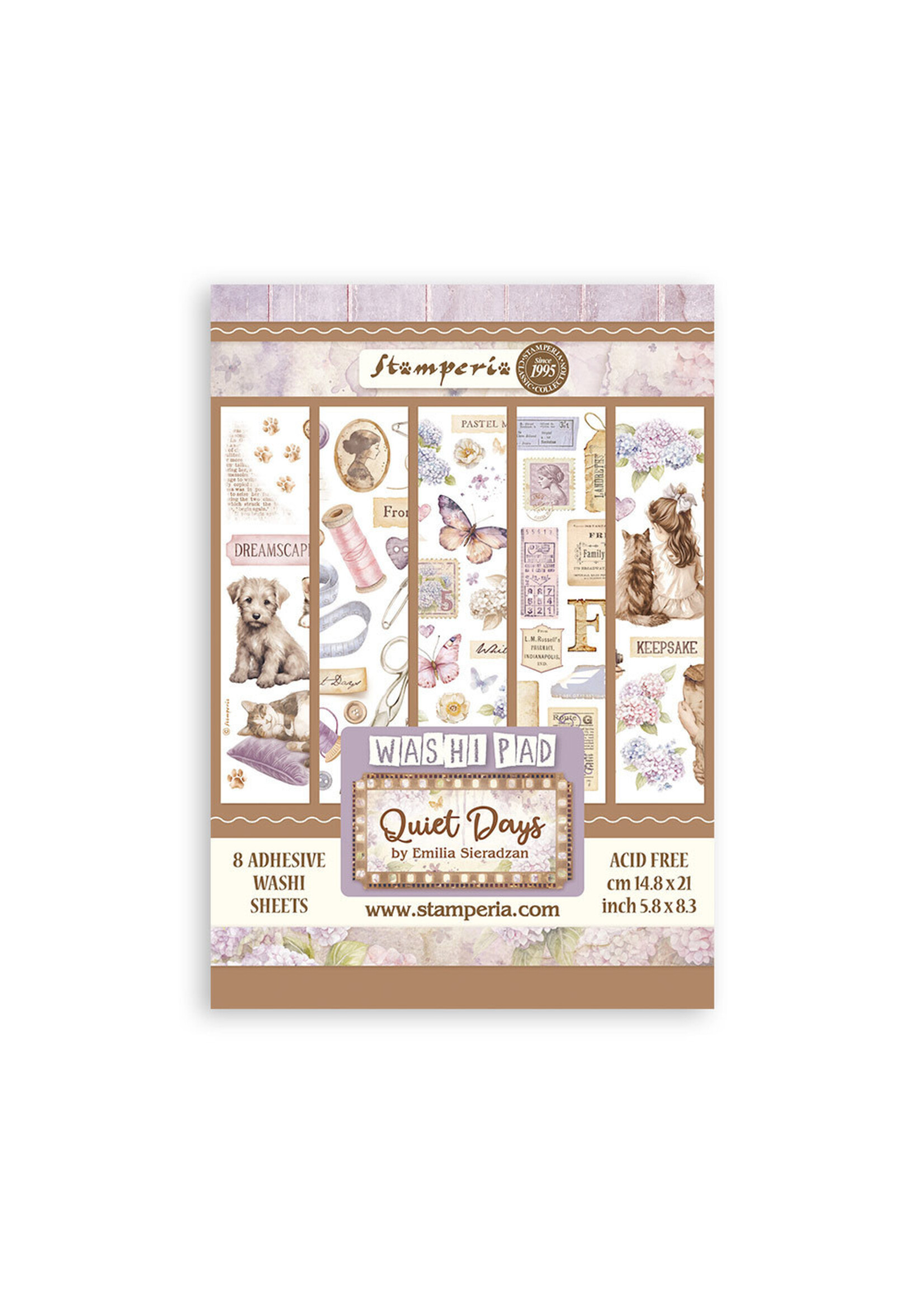 Stamperia Stamperia Washi Sheets, Quiet Days