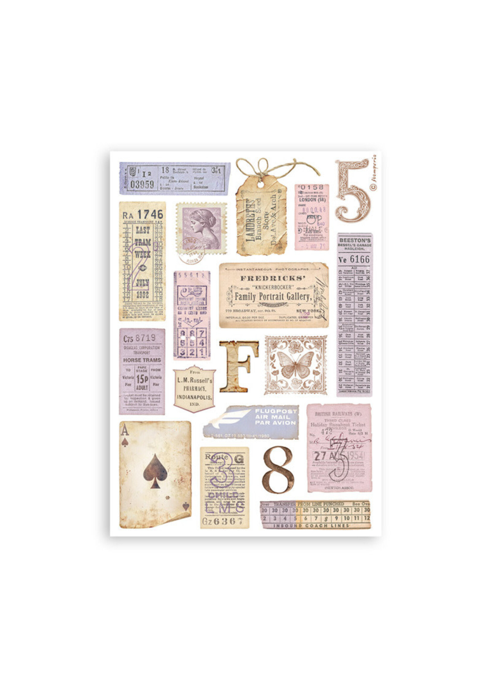 Stamperia Stamperia Washi Sheets, Quiet Days