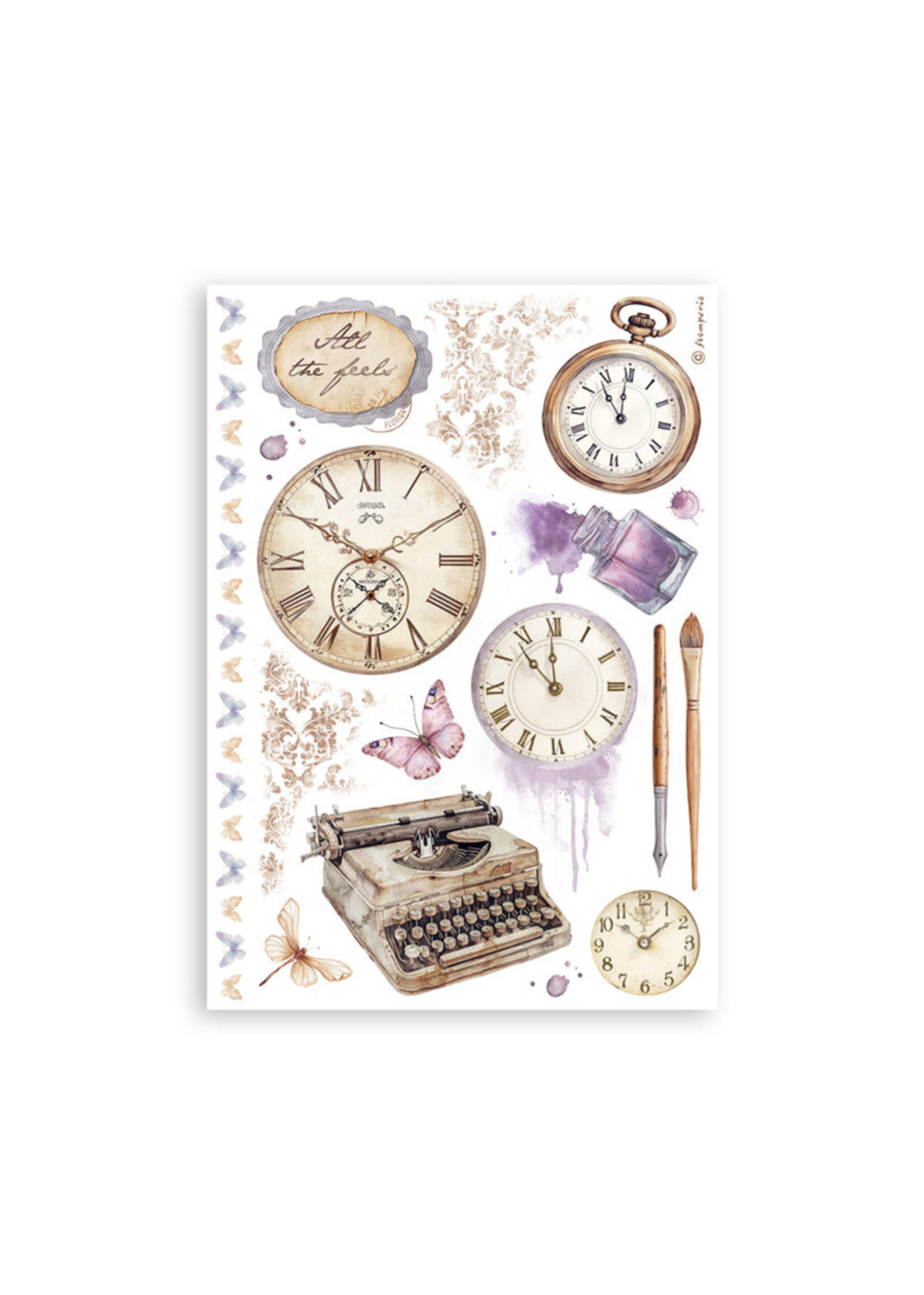 Stamperia Stamperia Washi Sheets, Quiet Days