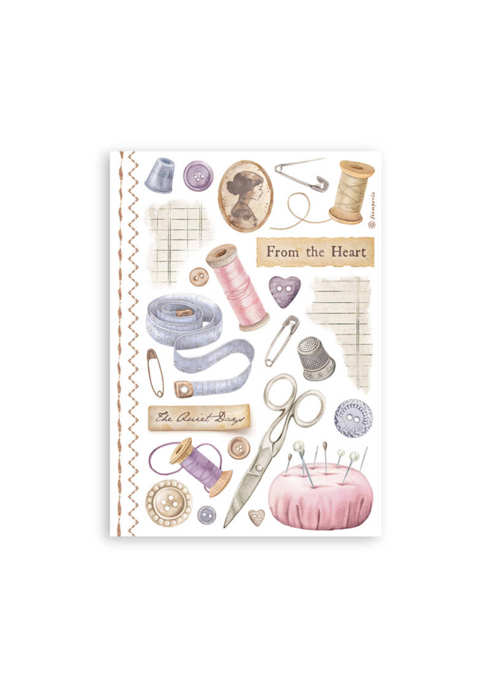 Stamperia Stamperia Washi Sheets, Quiet Days