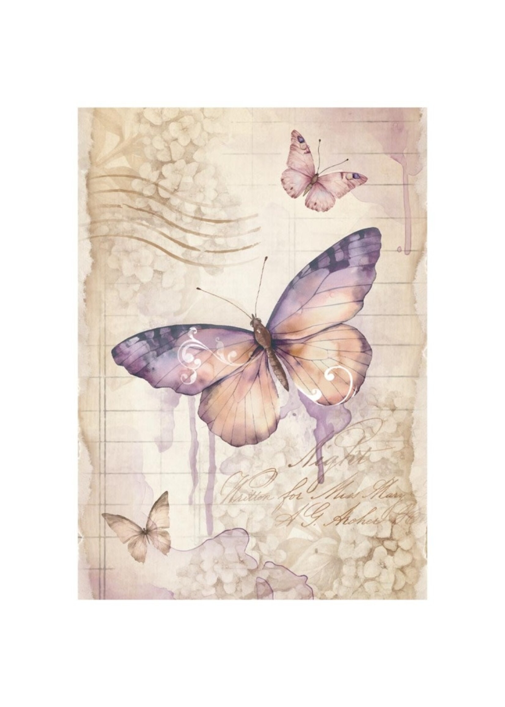 Stamperia Stamperia Mini Rice Papers, Quiet Days