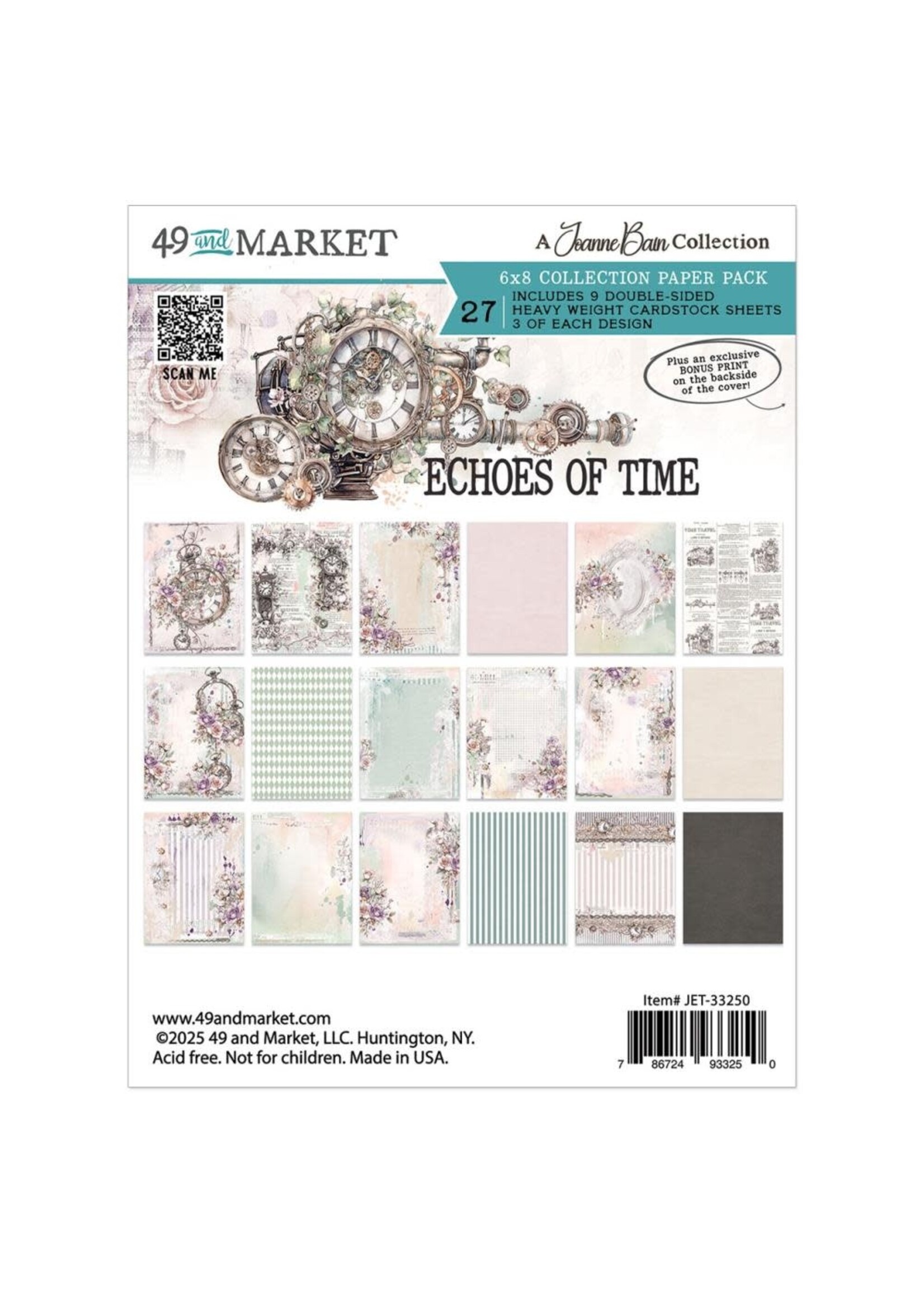 49 & Market 49 and Market 6x8 Paper Collection, Echoes of Time