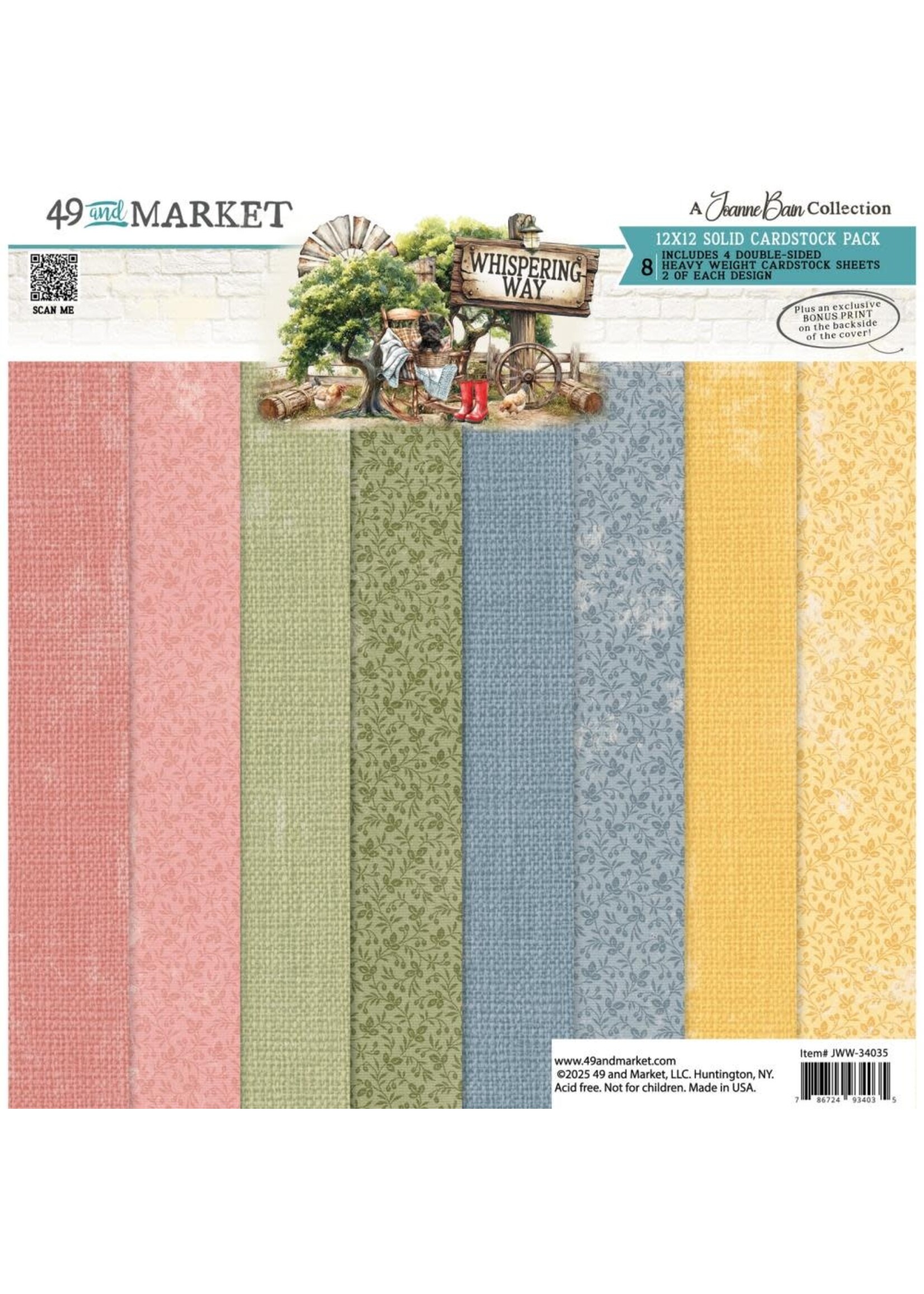 49 & Market 49 and Market 12x12 Solid Pack, Whispering Way