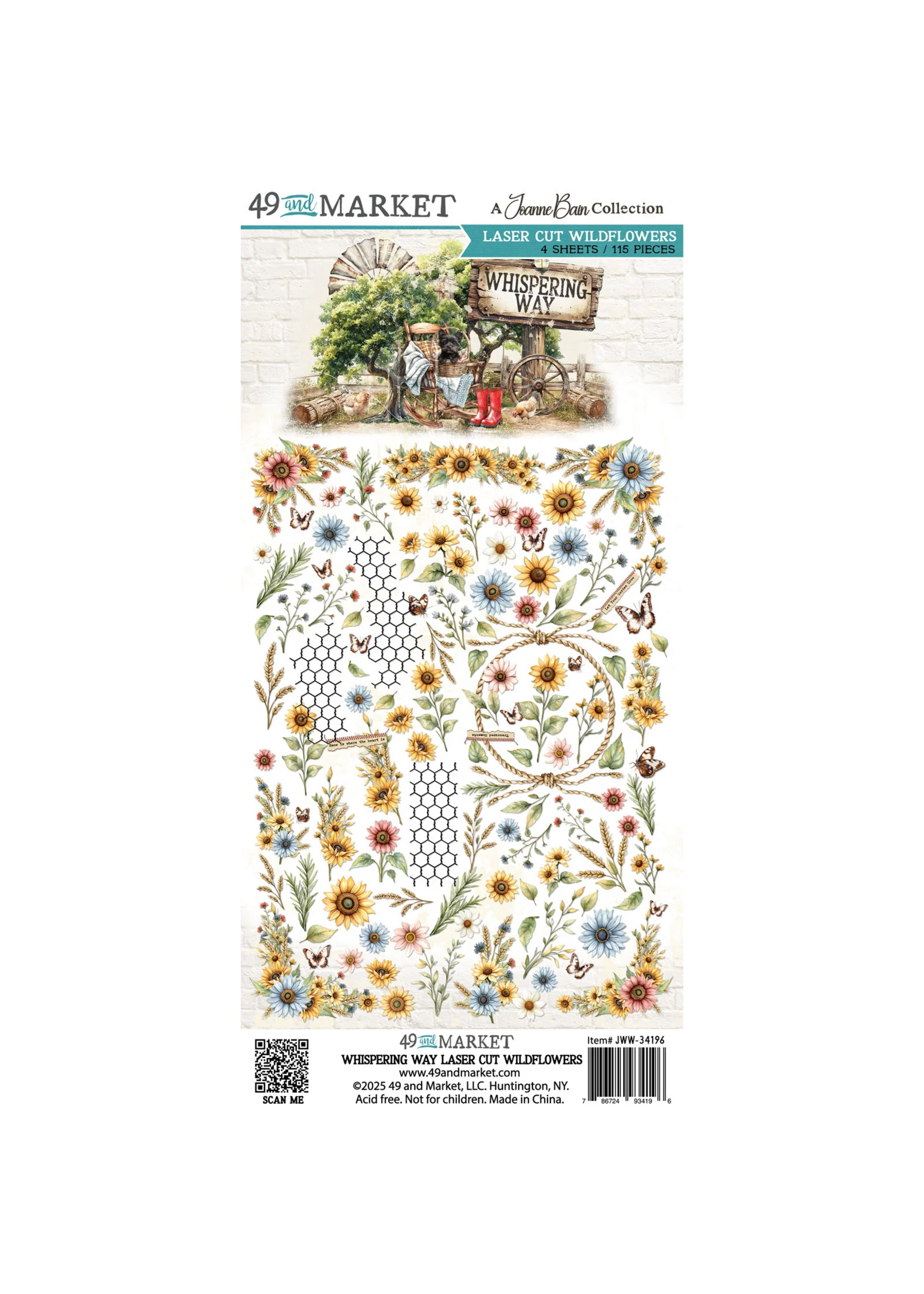 49 & Market 49 and Market Lasercut Wildflowers, Whispering Way