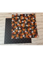 American Crafts AC Pebbles 12x12 Spooky, Spooky Blooms