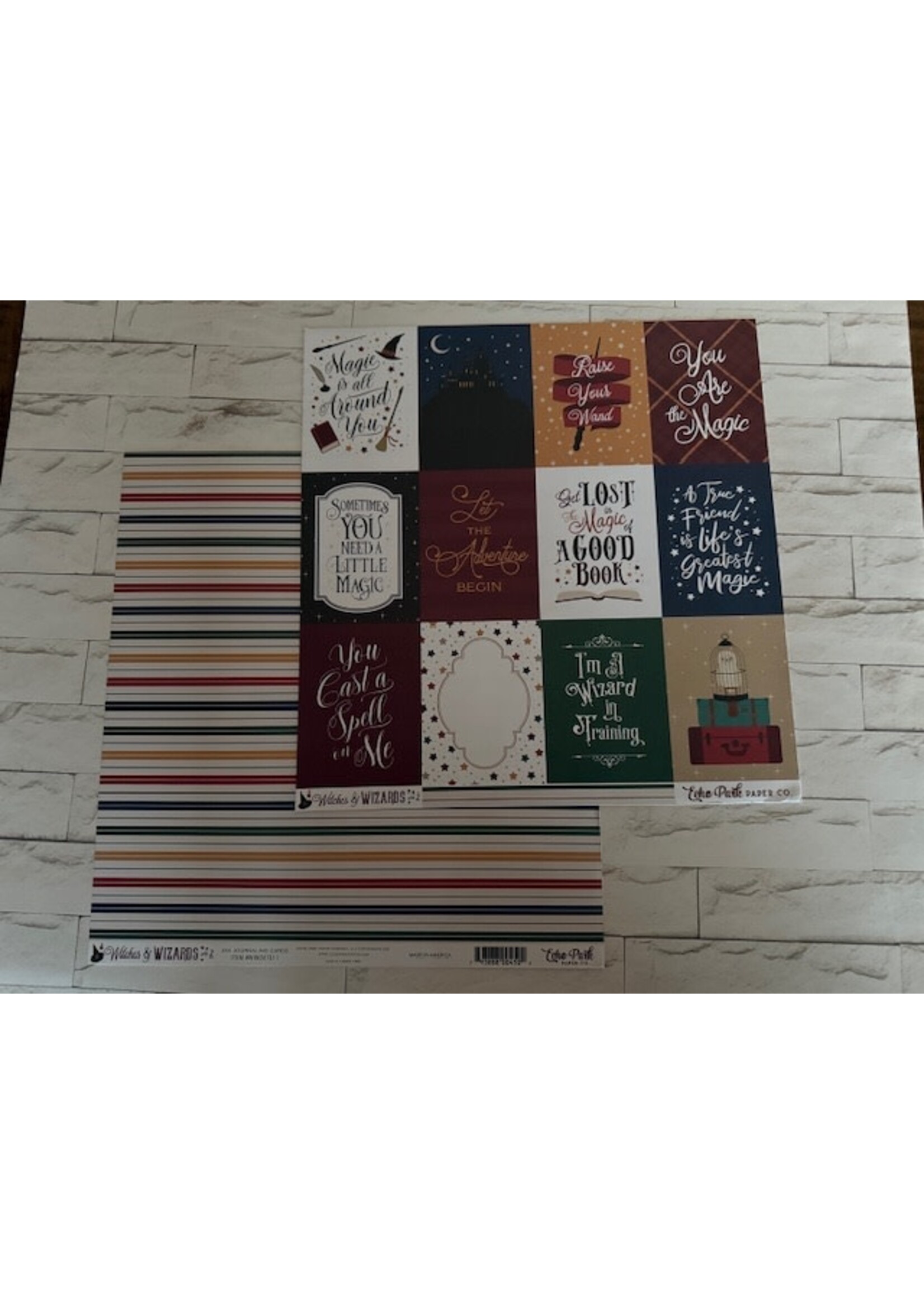 Echo Park Witches & Wizards No. 2, 3x4 Journaling Cards