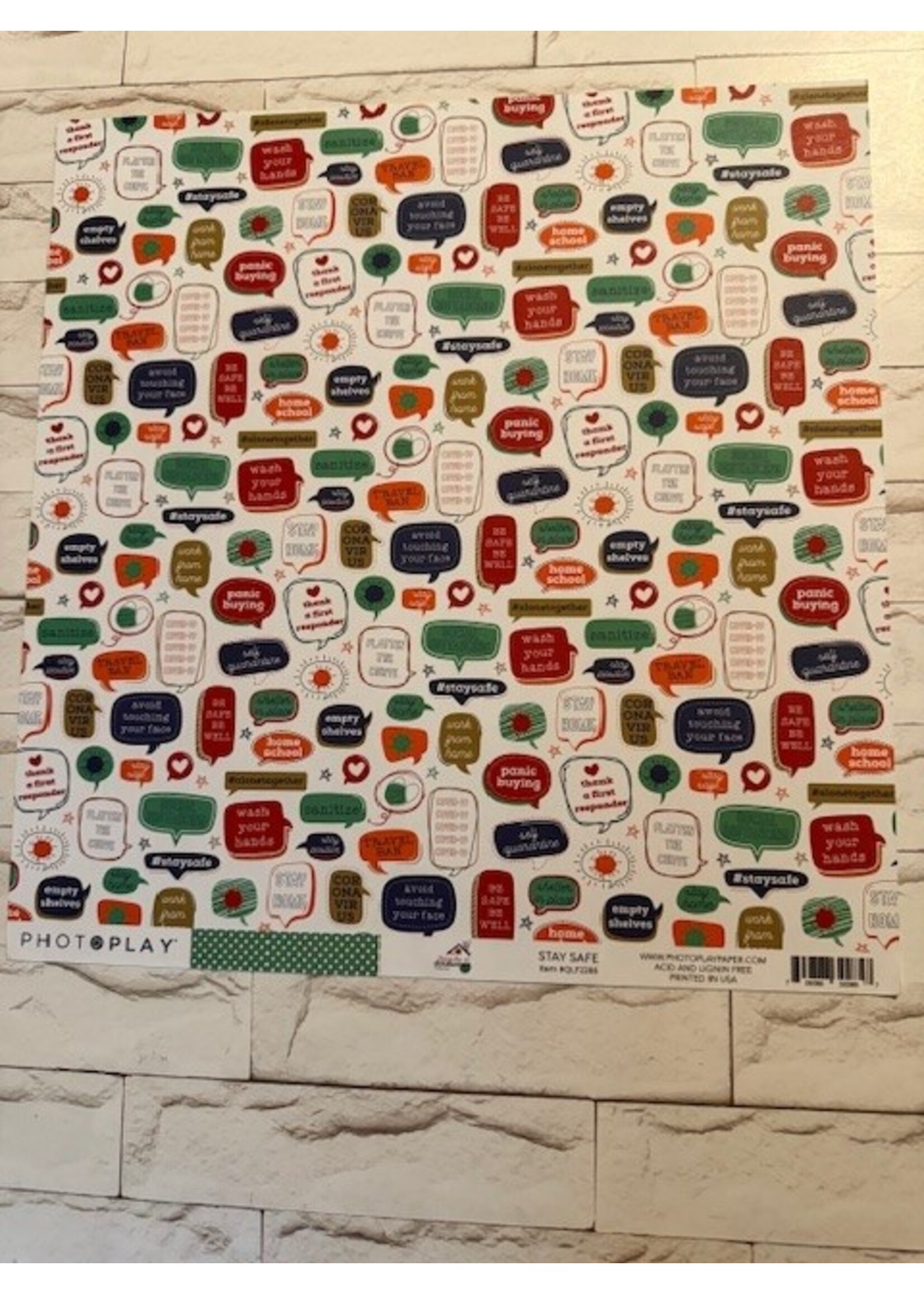 PhotoPlay PhotoPlay 12x12 Living the Quarantine Life, Stay Safe