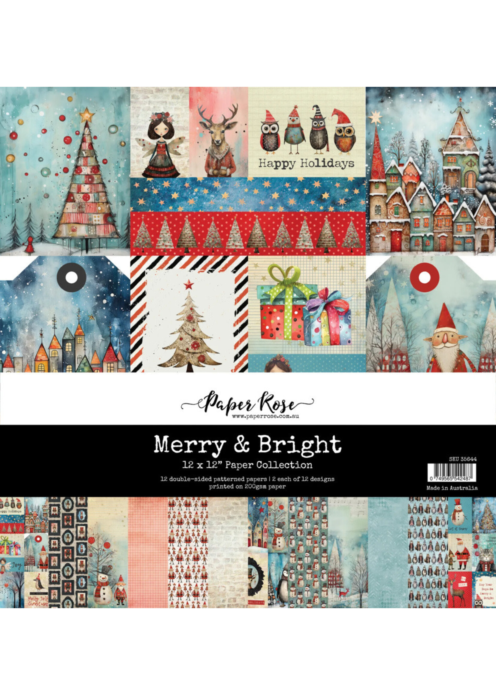 Paper Rose Paper Rose 12x12 Collection, Merry & Bright