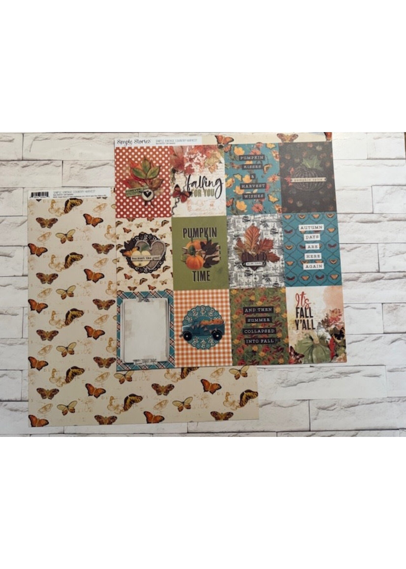 Simple Stories Simple Stories 12x12 SV Country Harvest, 3x4 Elements