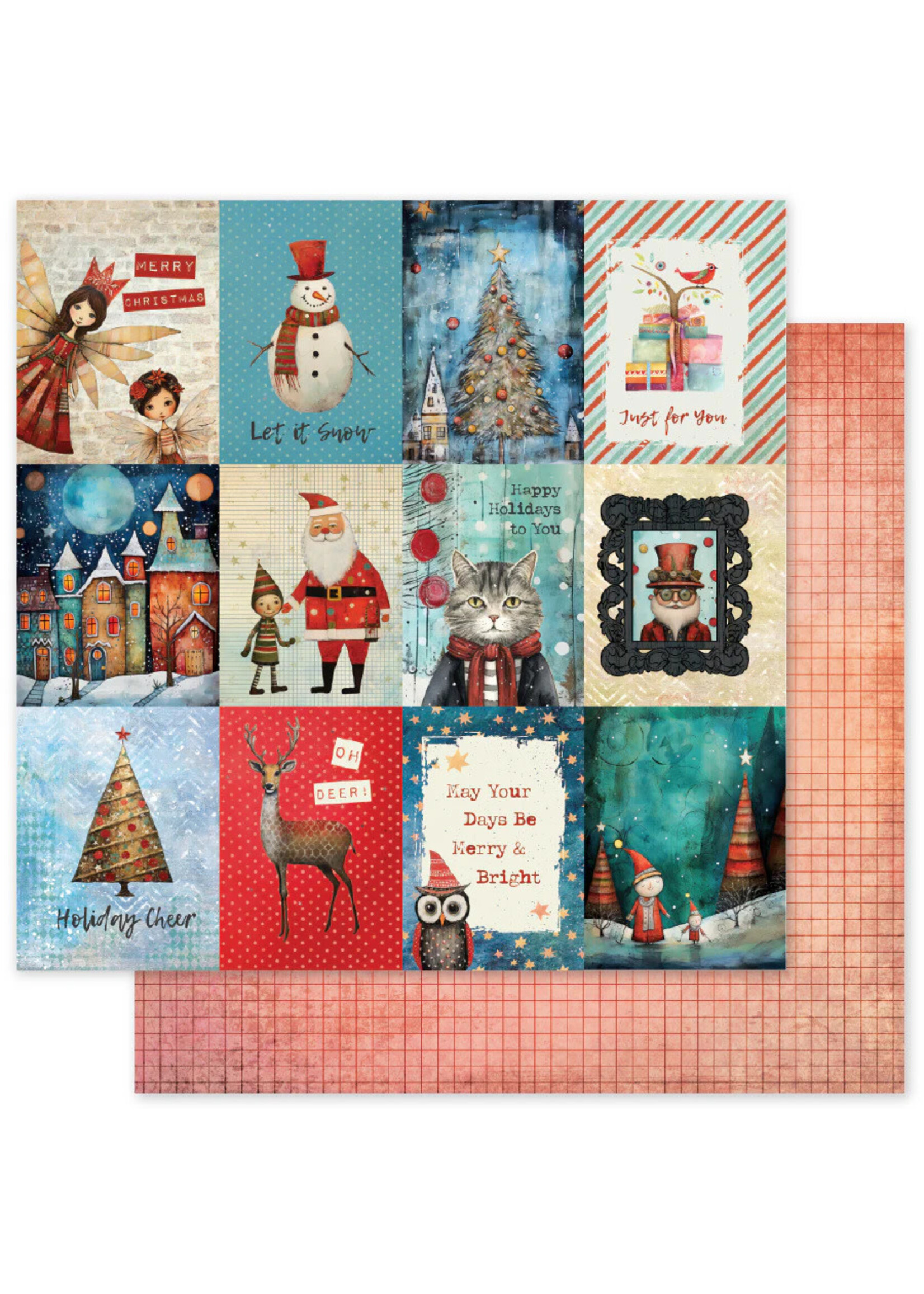 Paper Rose Paper Rose 12X12 Merry and Bright, C