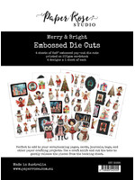 Paper Rose Paper Rose Embossed Die Cuts, Merry  & Bright