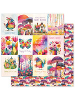 Paper Rose Paper Rose 12X12  Rainbow Village, D