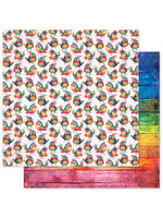 Paper Rose Paper Rose 12X12 Rainbow Village, E
