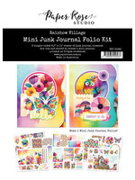 Paper Rose Paper Rose 8.5X11 Mini Junk Journal Folio Kit, Rainbow Village