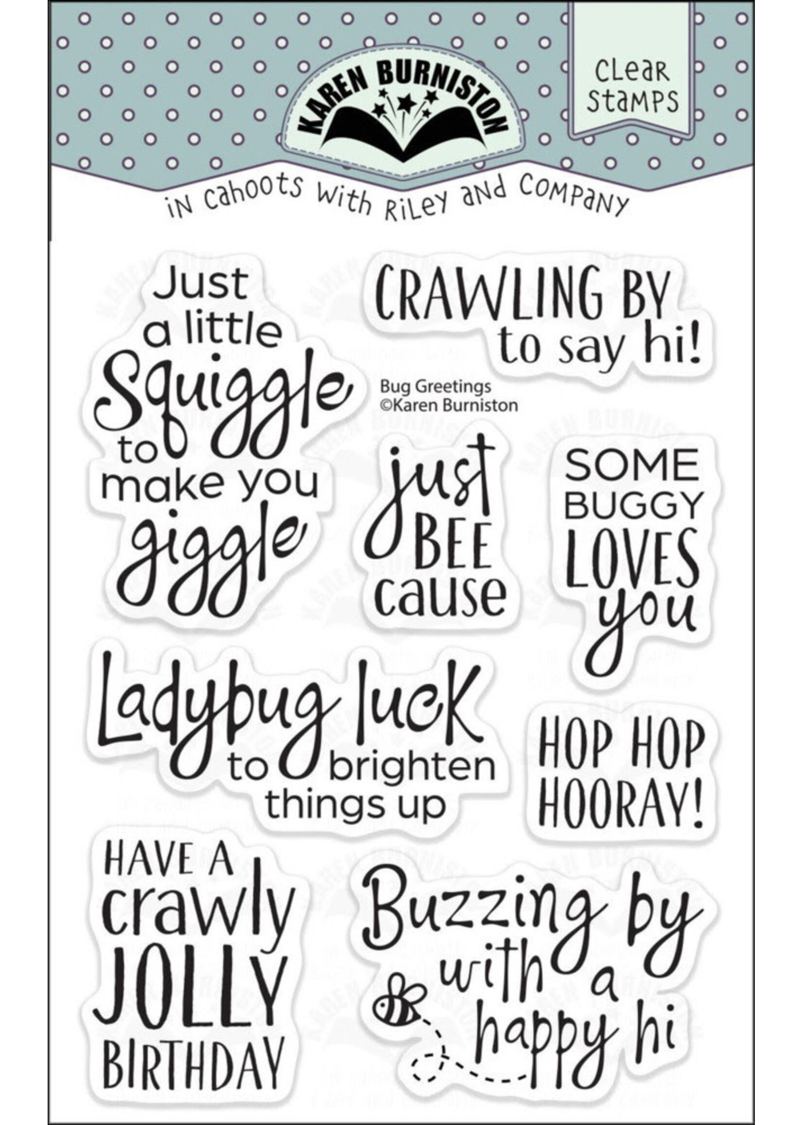 Karen Burniston Stamp, Bug Greetings