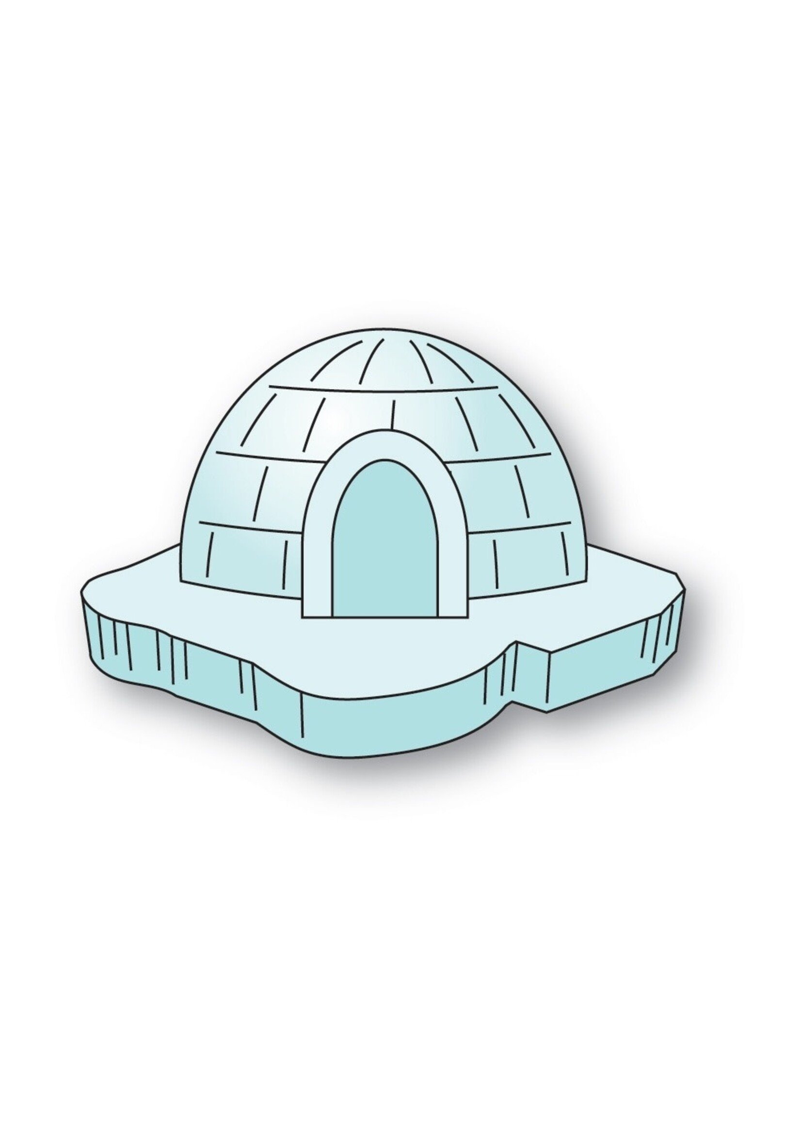 Poppy Stamps Die, Floating Igloo and Iceberg
