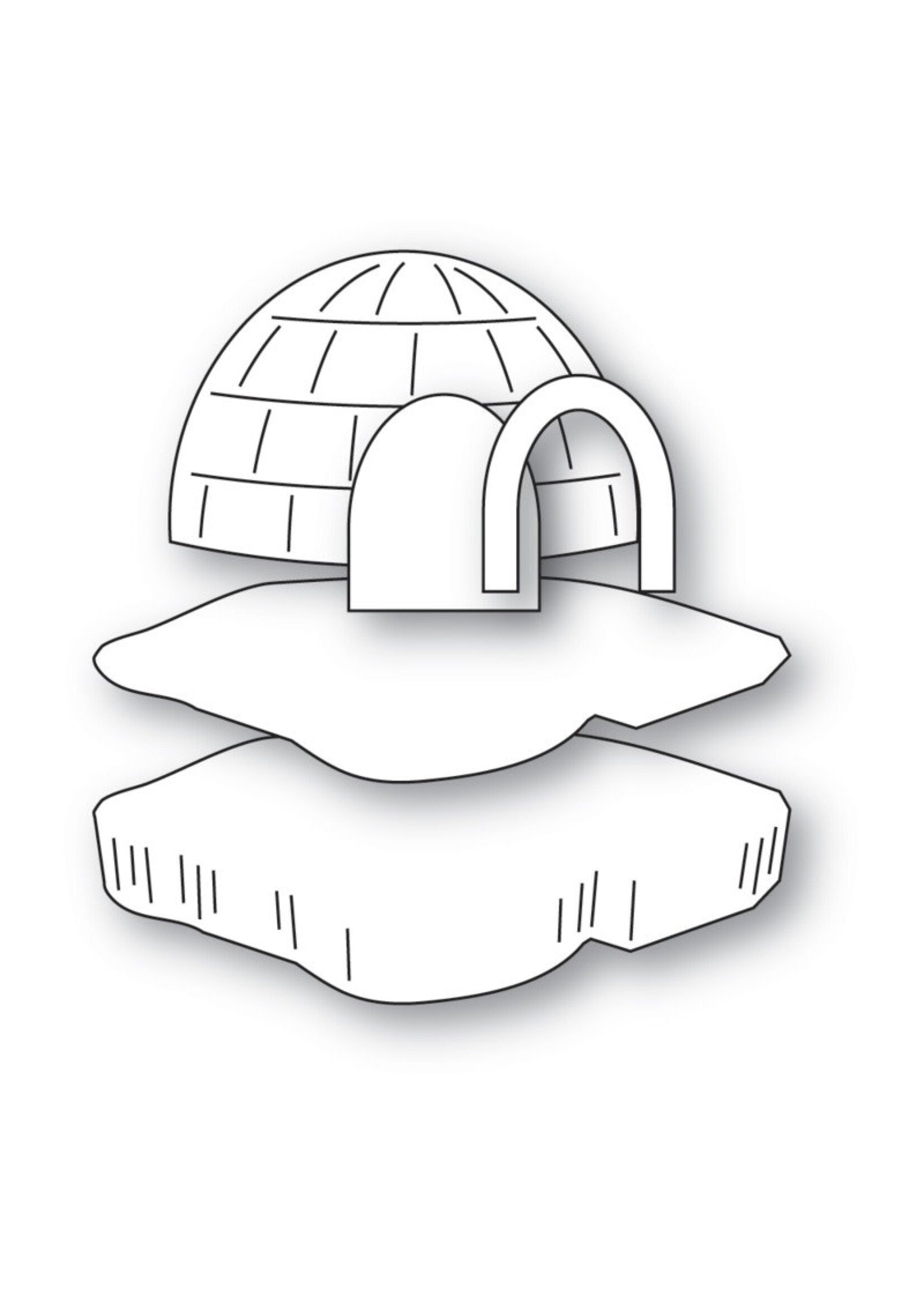 Poppy Stamps Die, Floating Igloo and Iceberg