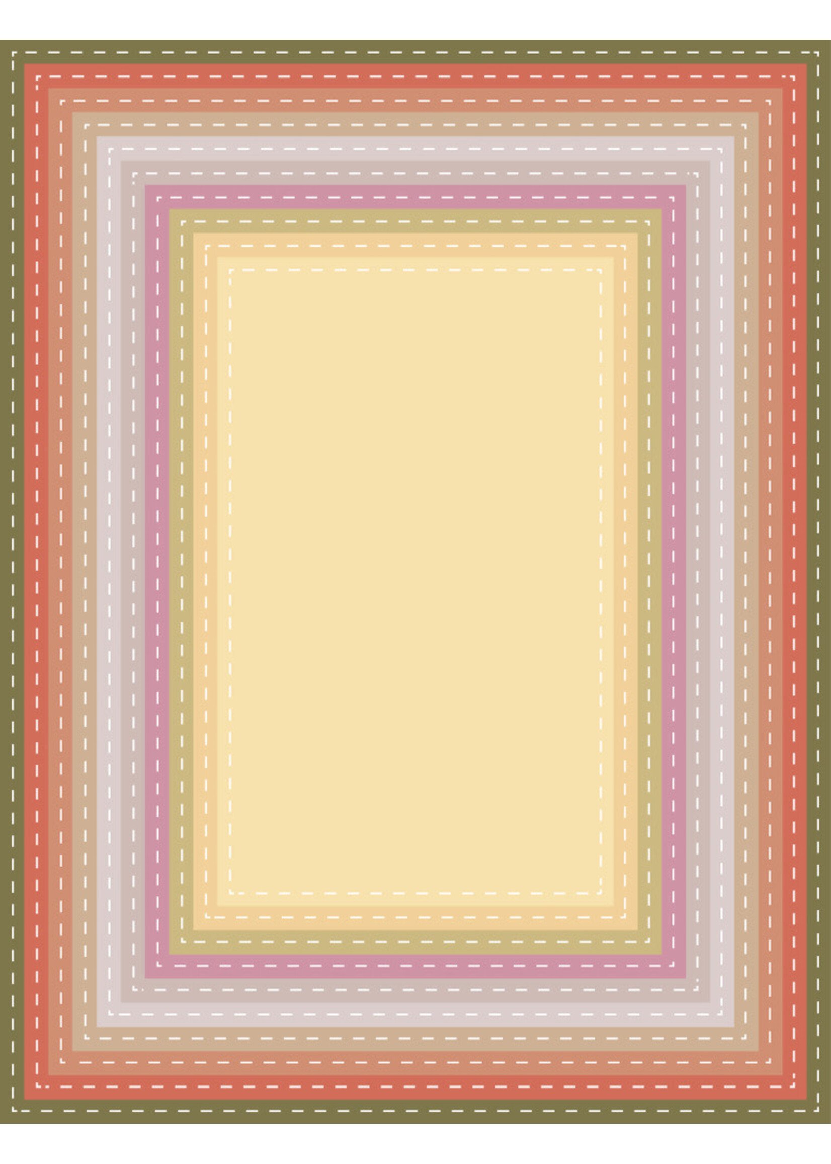 Prism Studio Prism Studio Die, Nesting Stitched Rectangles