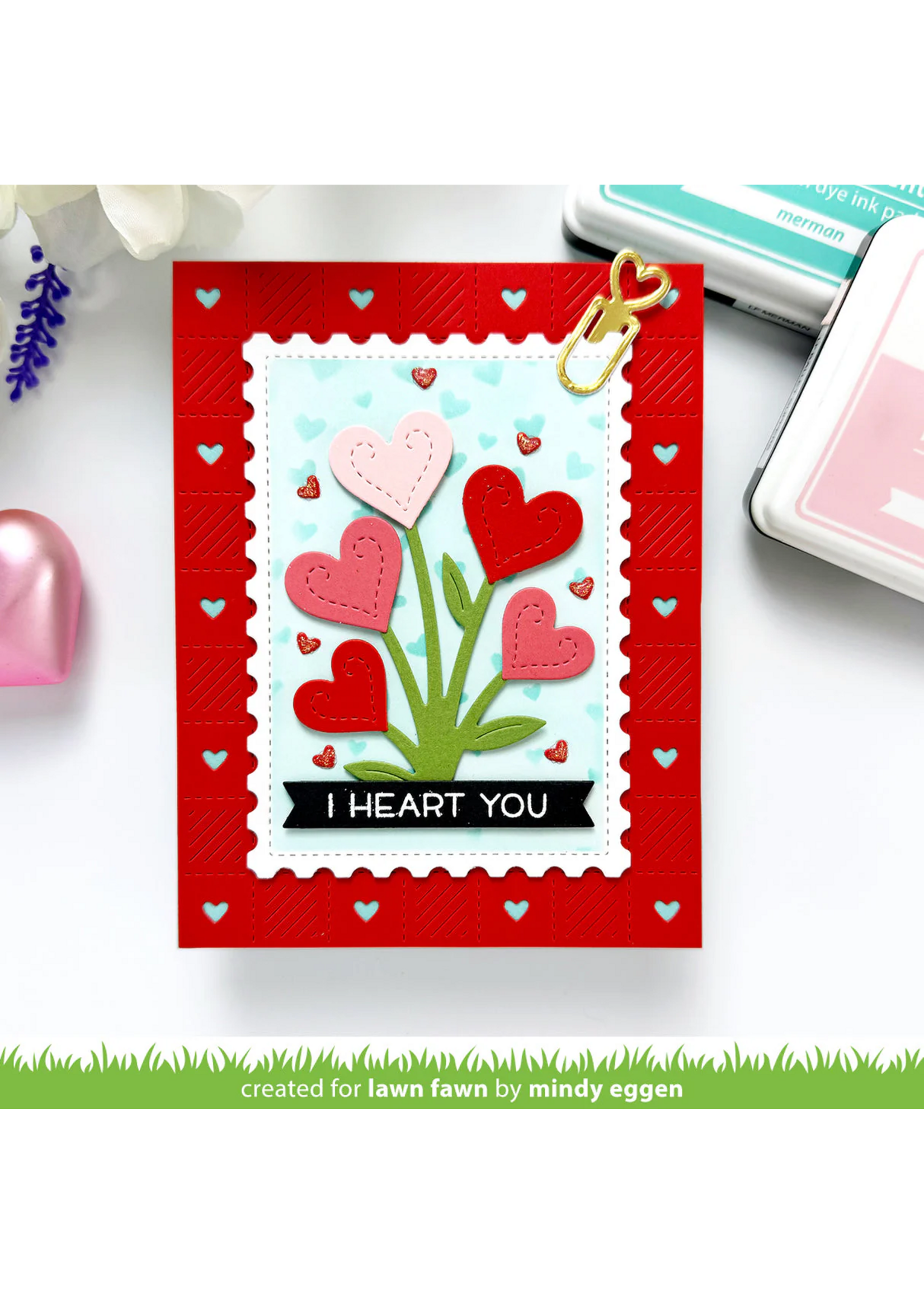 Lawn Fawn Lawn Fawn Die, LF3598 Heart Blooms
