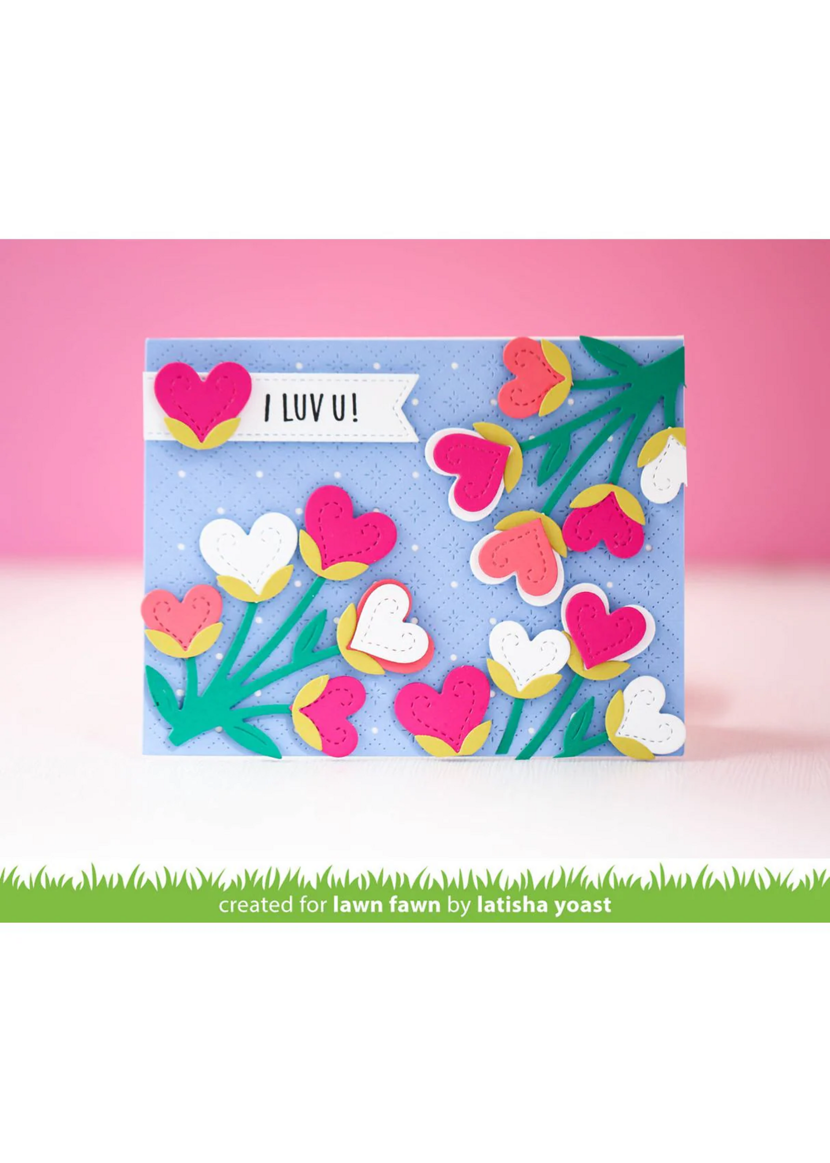 Lawn Fawn Lawn Fawn Die, LF3598 Heart Blooms