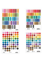 Ranger Tim Holtz Distress Label Assortment Sheets, Black (Ink Pad/Mini Ink Pad/Small & Large Round Labels)