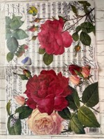 Stamperia Stamperia Rice Paper, DFS397 Red Roses & Music